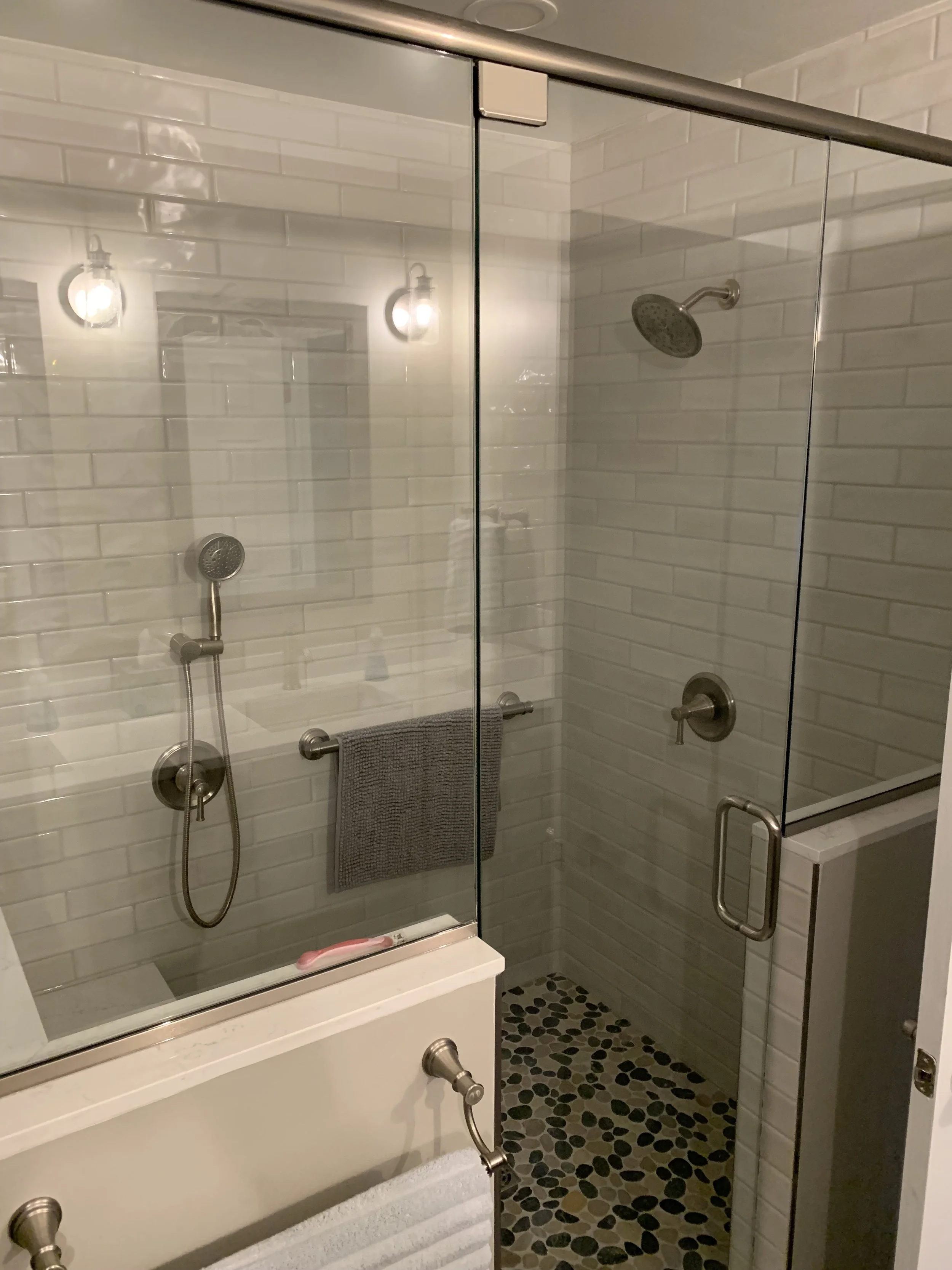 Custom walk in shower