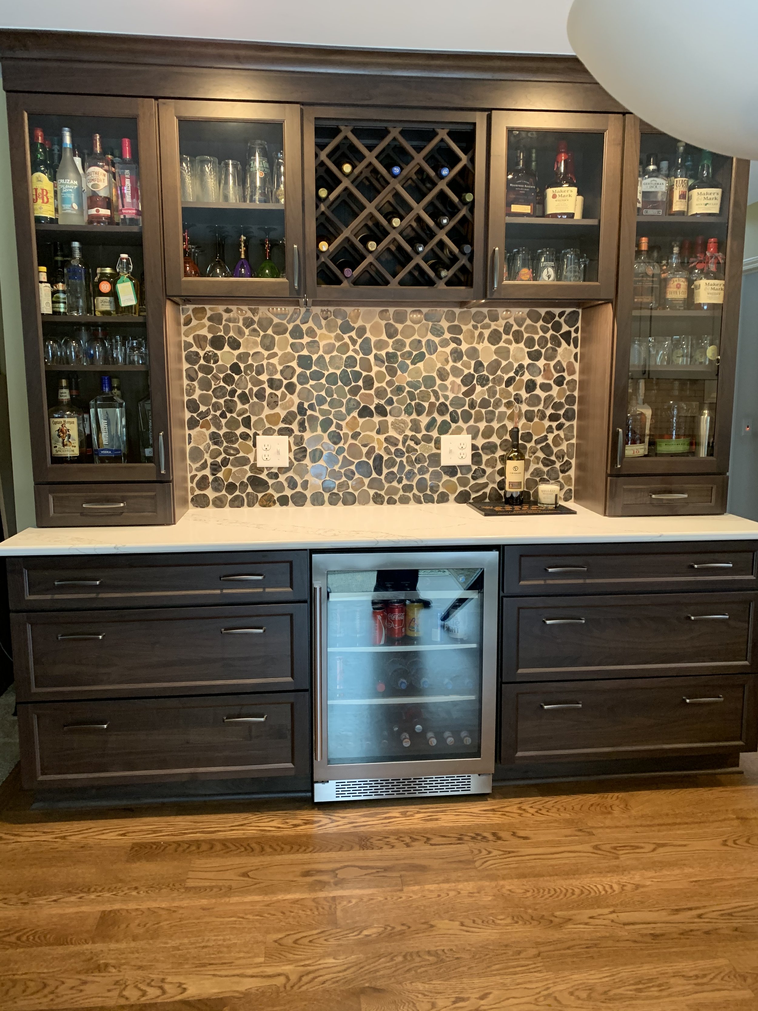 Custom bar, kitchen remodel, Ann Arbor