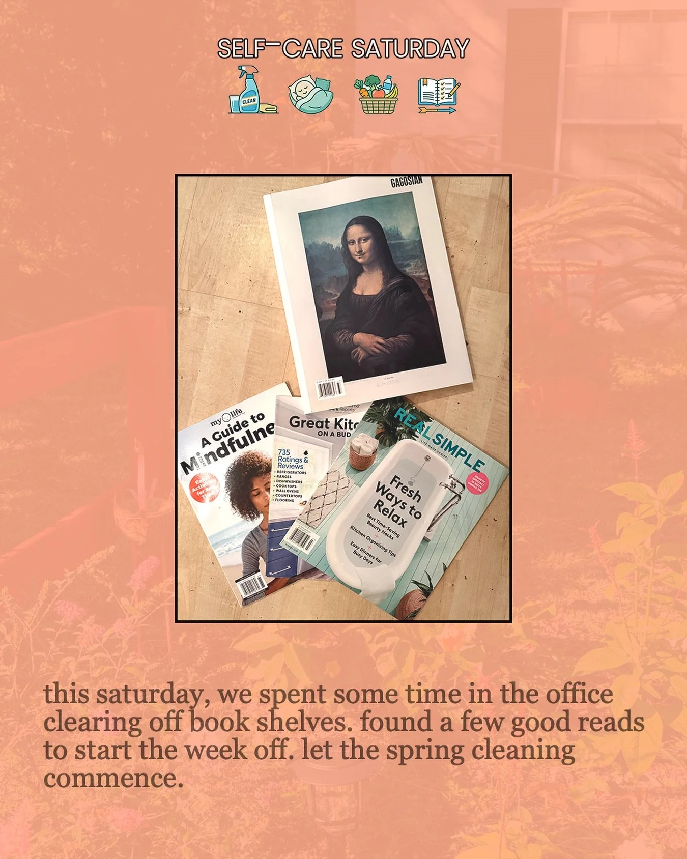 self-care saturday: spring cleaning