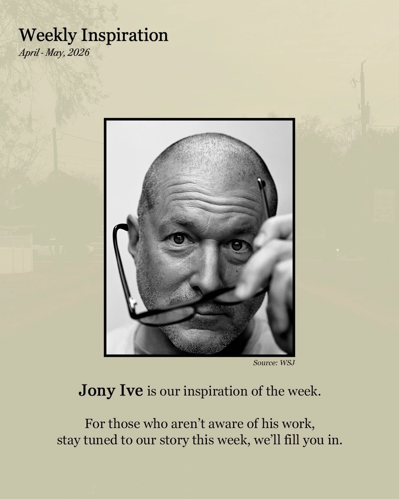 weekly inspiration: jony ive