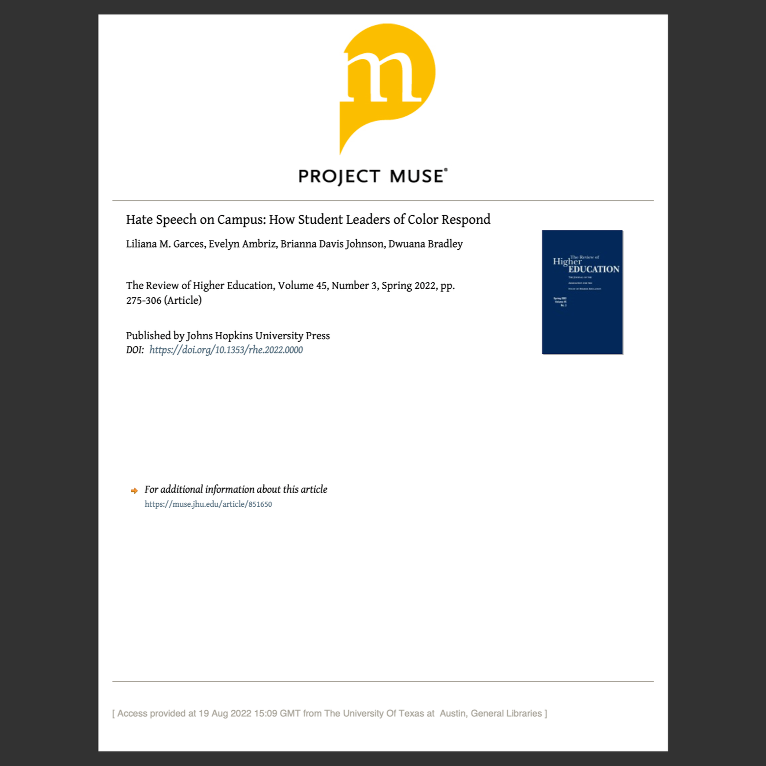 Hate Speech On Campus: How student leaders of color respond