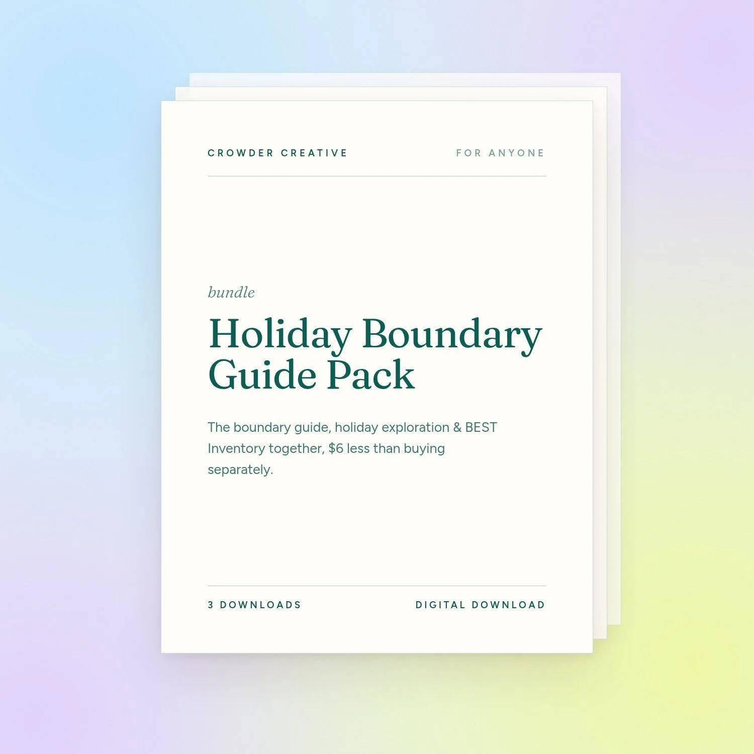Holiday Boundary Guide Pack | 3 Boundary Worksheets