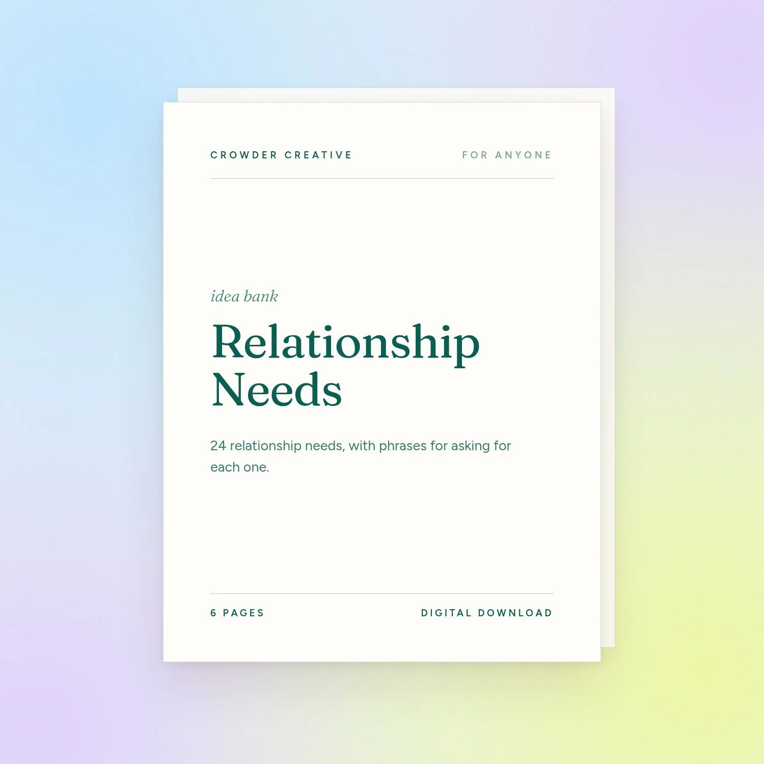 Relationship Needs List & Phrases | Asking for What You Need
