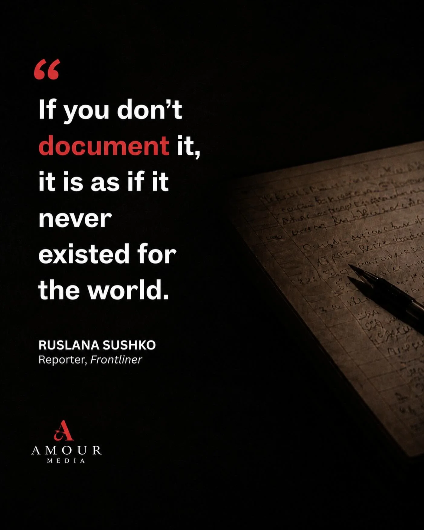 Frontliner reporter @rruslanasushko on what bearing witness means to her.