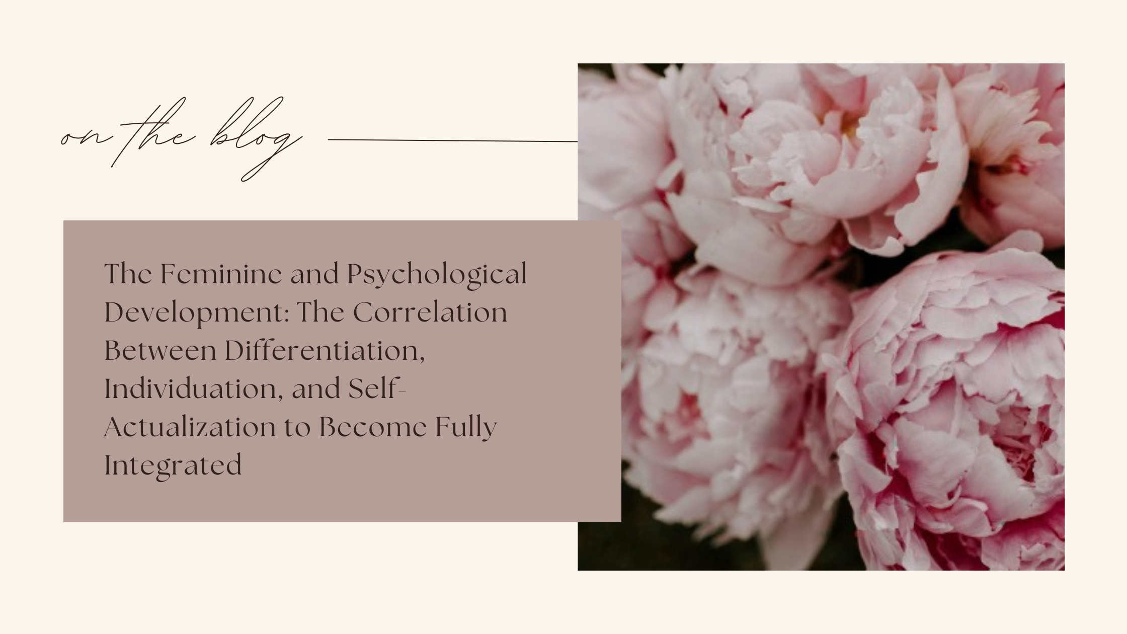The Feminine and Psychological Development: The Correlation Between ...