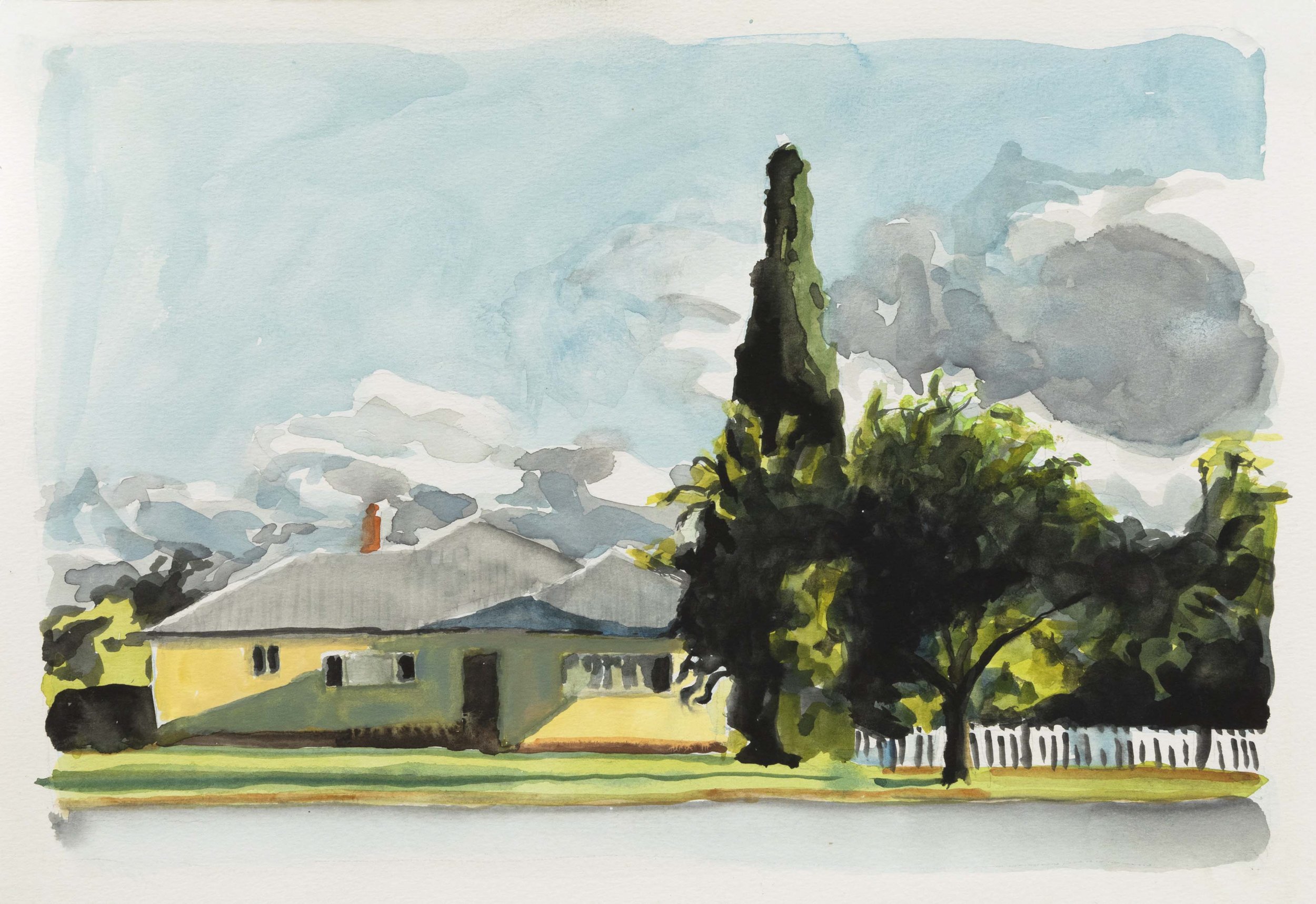 New England, 2023, watercolour on paper, 28 x 40 cm