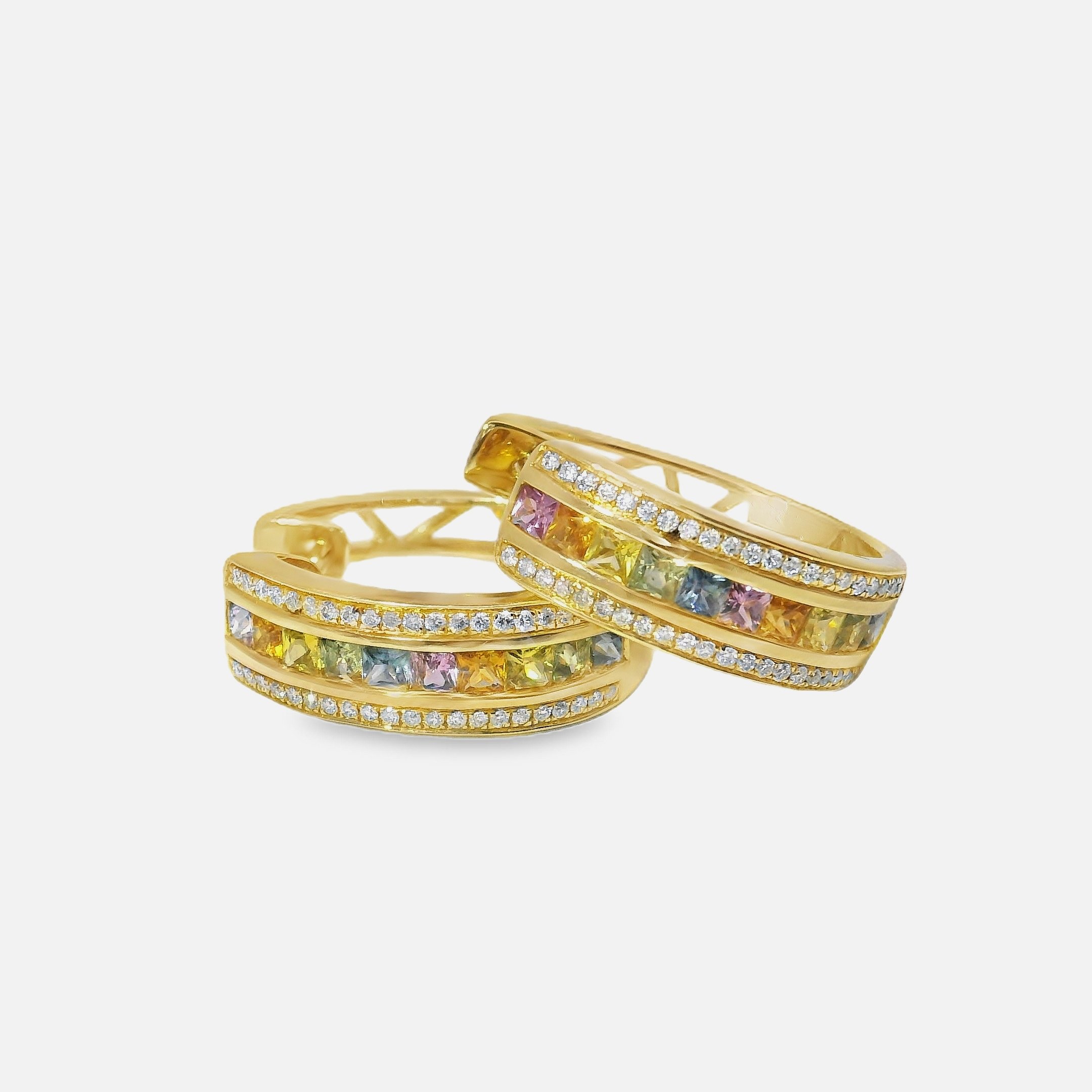 Chunky Rainbow Hoops