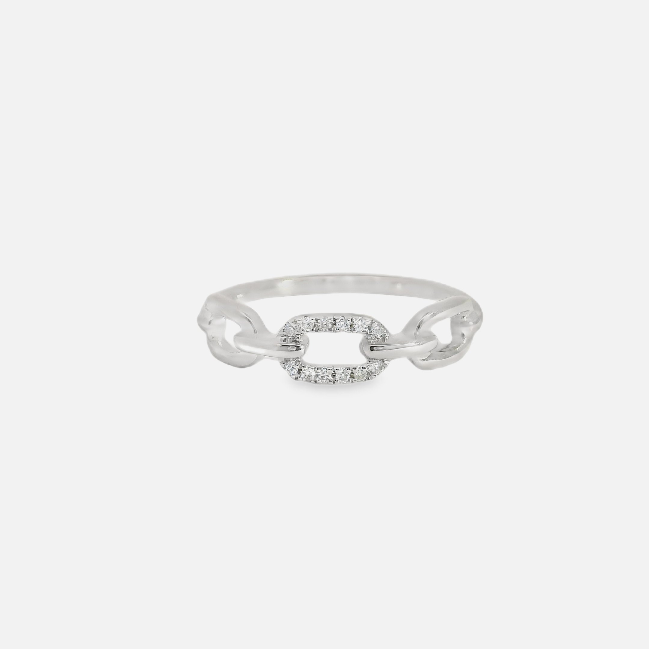 White Gold Chain Ring