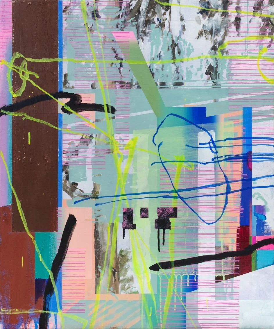Montage-2405, Acrylic on canvas, 72.7x60.6 cm (28.6x23.9 inches), 2024
