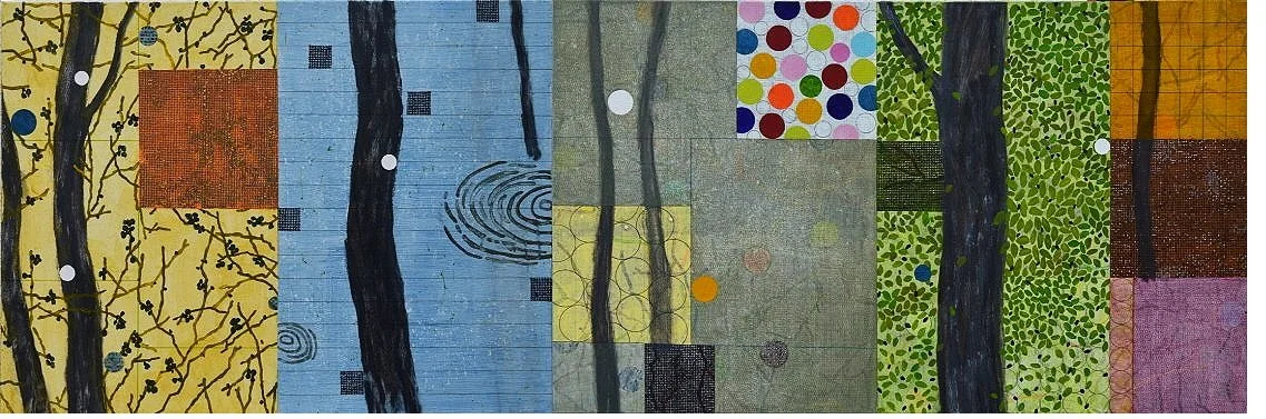 Hope 1805-1812, 36"x108", Mixed media