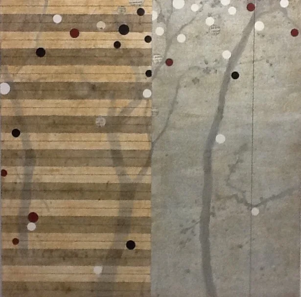 Cherry Blossom 1, 36"x36", mixed media
