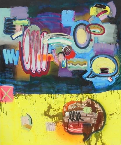RD157 . 2017. oil and enamel on canvas. 72 x 60 inches
