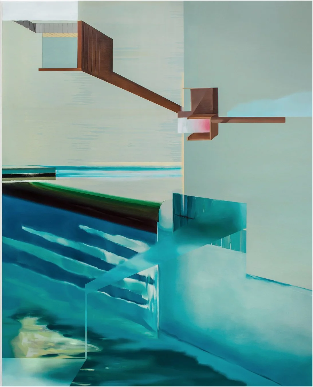 Montage-1803, Acrylic and Oil on canvas, 162.2 cm x 130.3 cm (63.86 x 51.3 inches), 2018
