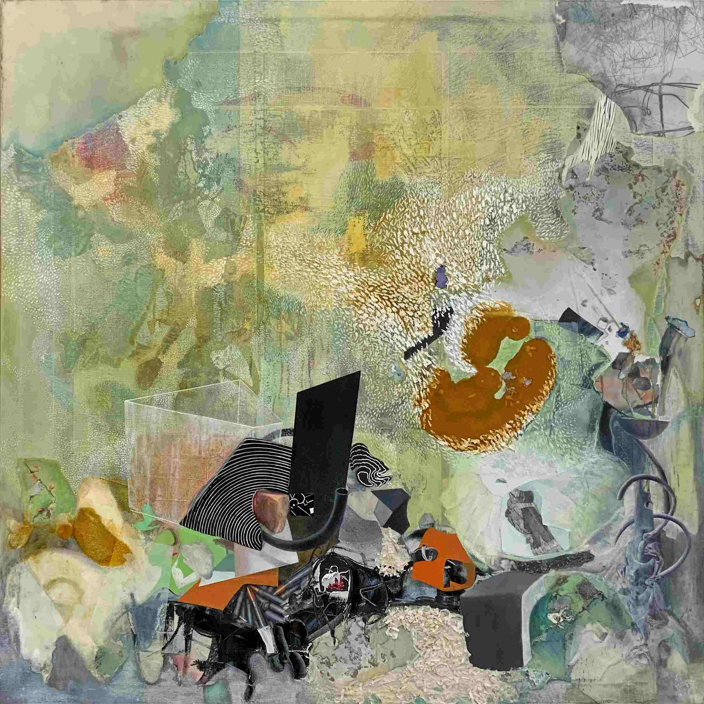 Pique-nique Dans le Jardin, 2023, 48 x 48 inches