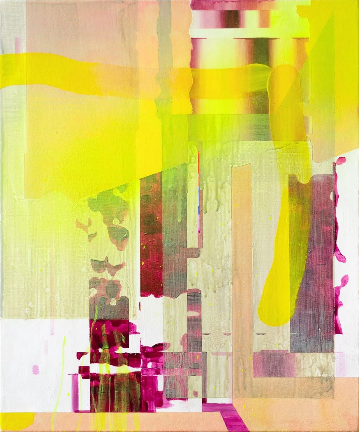 Montage-2203, Acrylic on canvas, 45.5x37.9 cm (17.9x14.9 inches), 2022