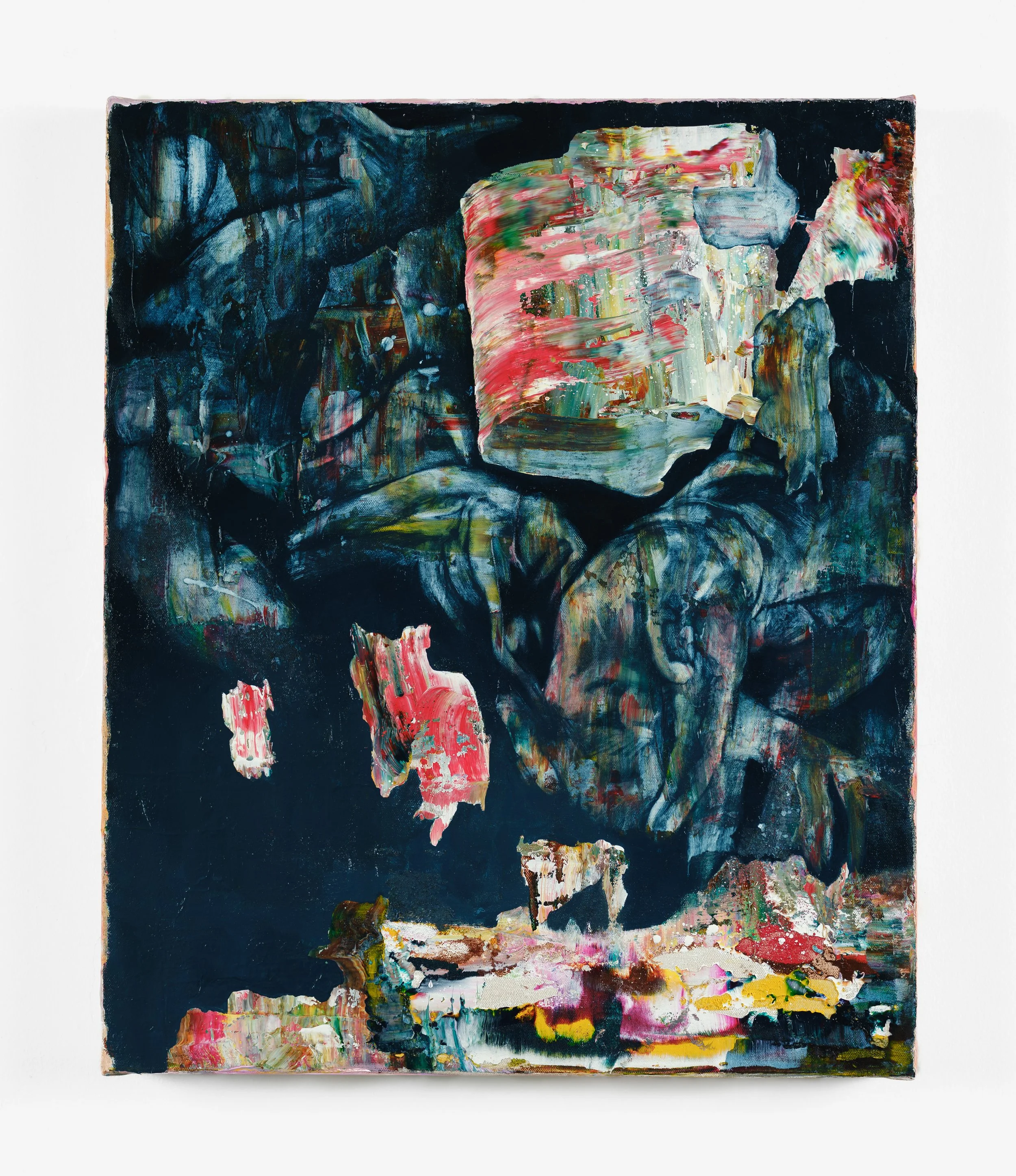 Skin-to-Skin 24.1, 2024, Oil and acrylic on canvas, 24 x 20 inches