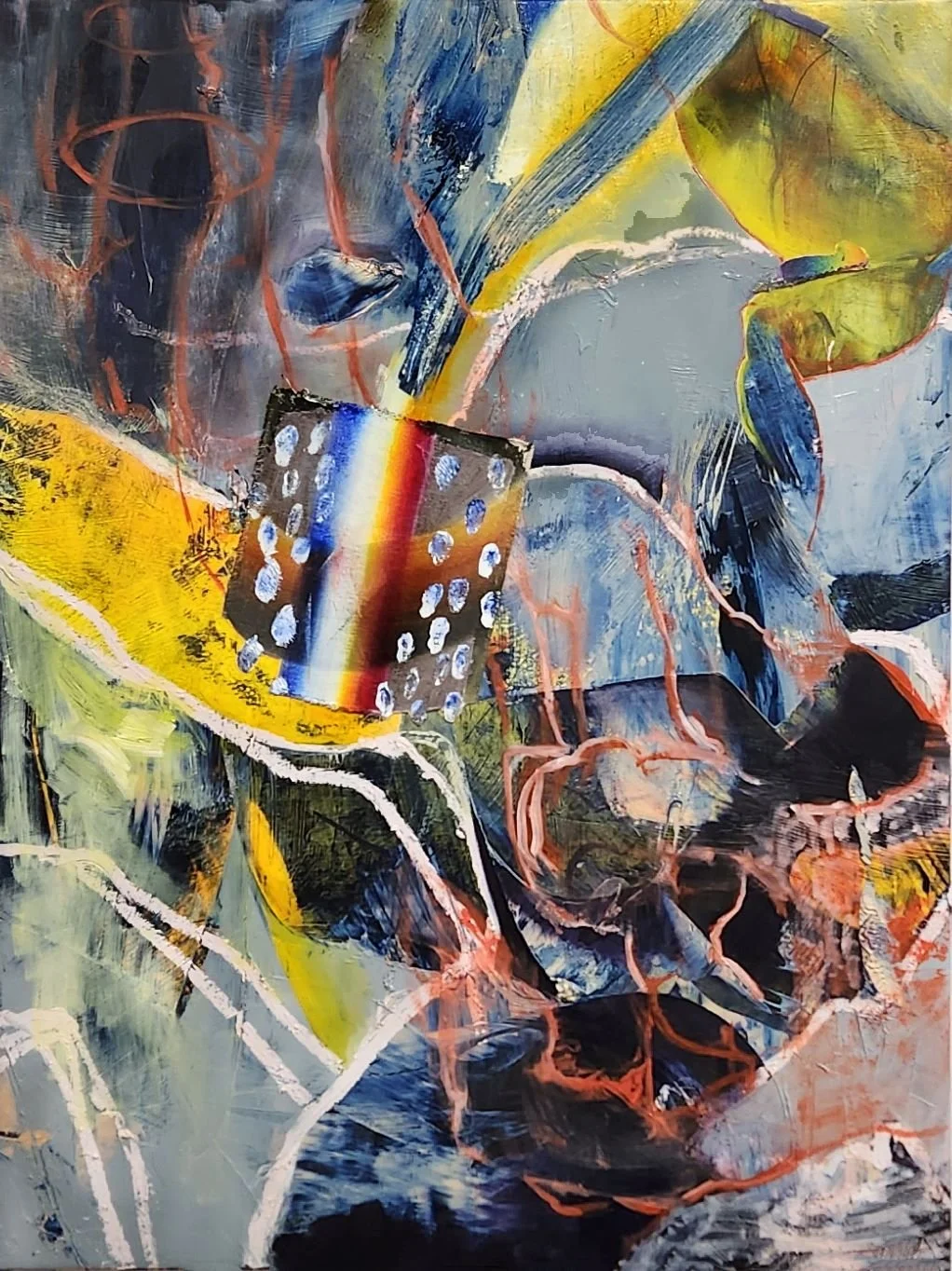 Centaur, 2026, Oil and acrylic on canvas, 40 x 30 inches