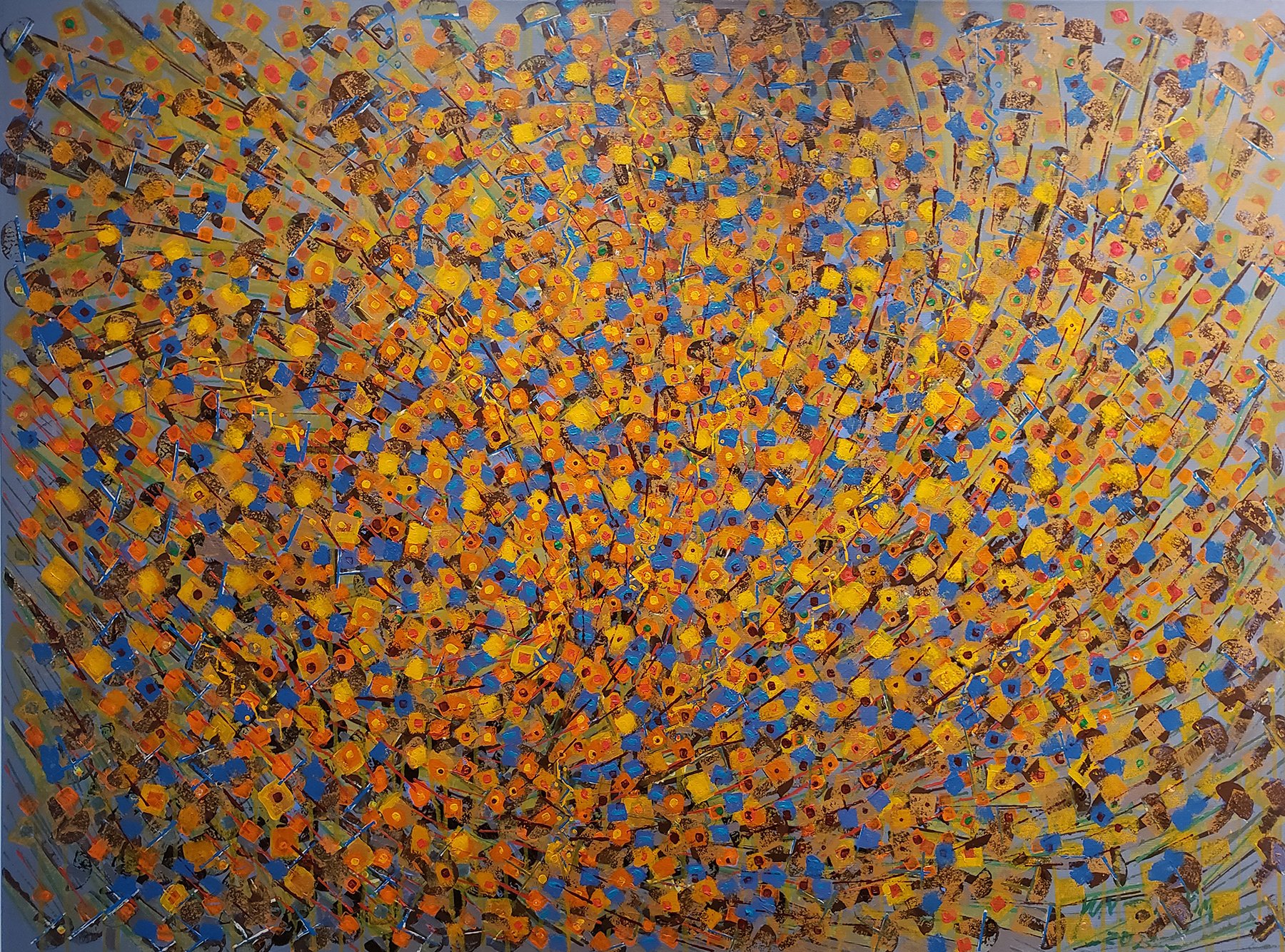 At this moment 2022-No. 51, Acrylic on Canvas, 120cm x 90cm (47.24” X 35.43”)