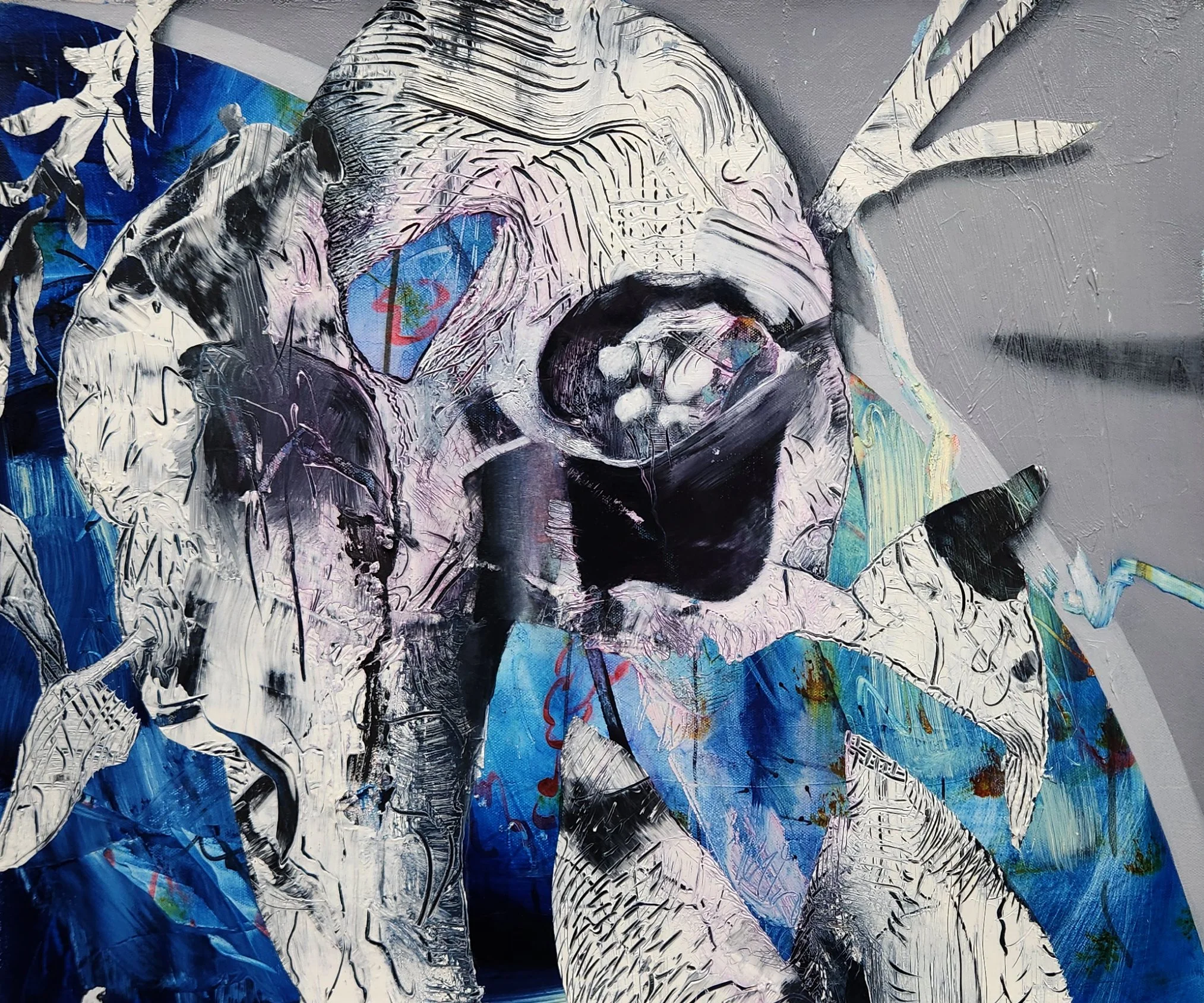 S26.D.2, 2026, Oil and Acrylic on canvas, 18 x  21 inches 