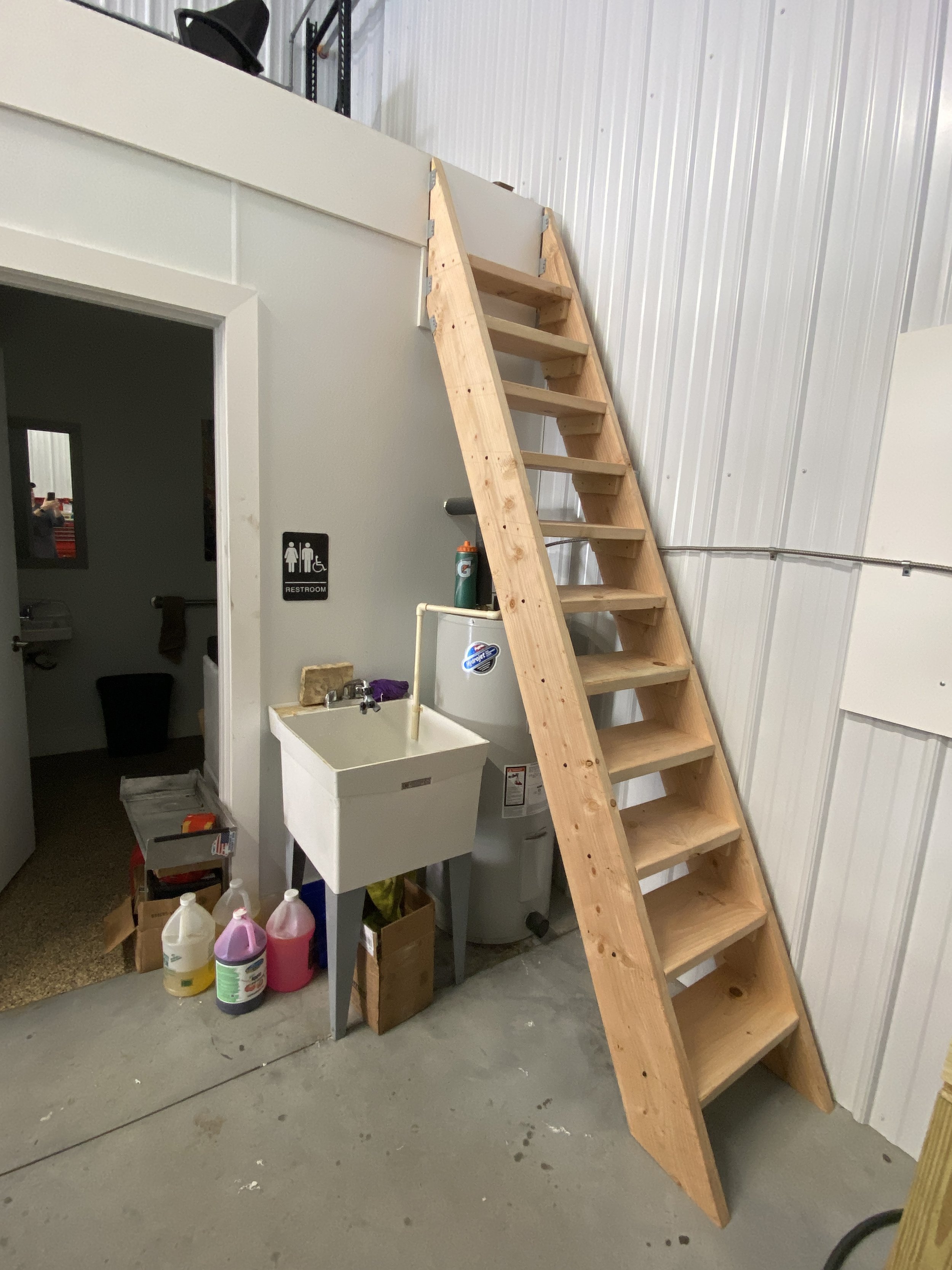 Custom built ship ladder stairs