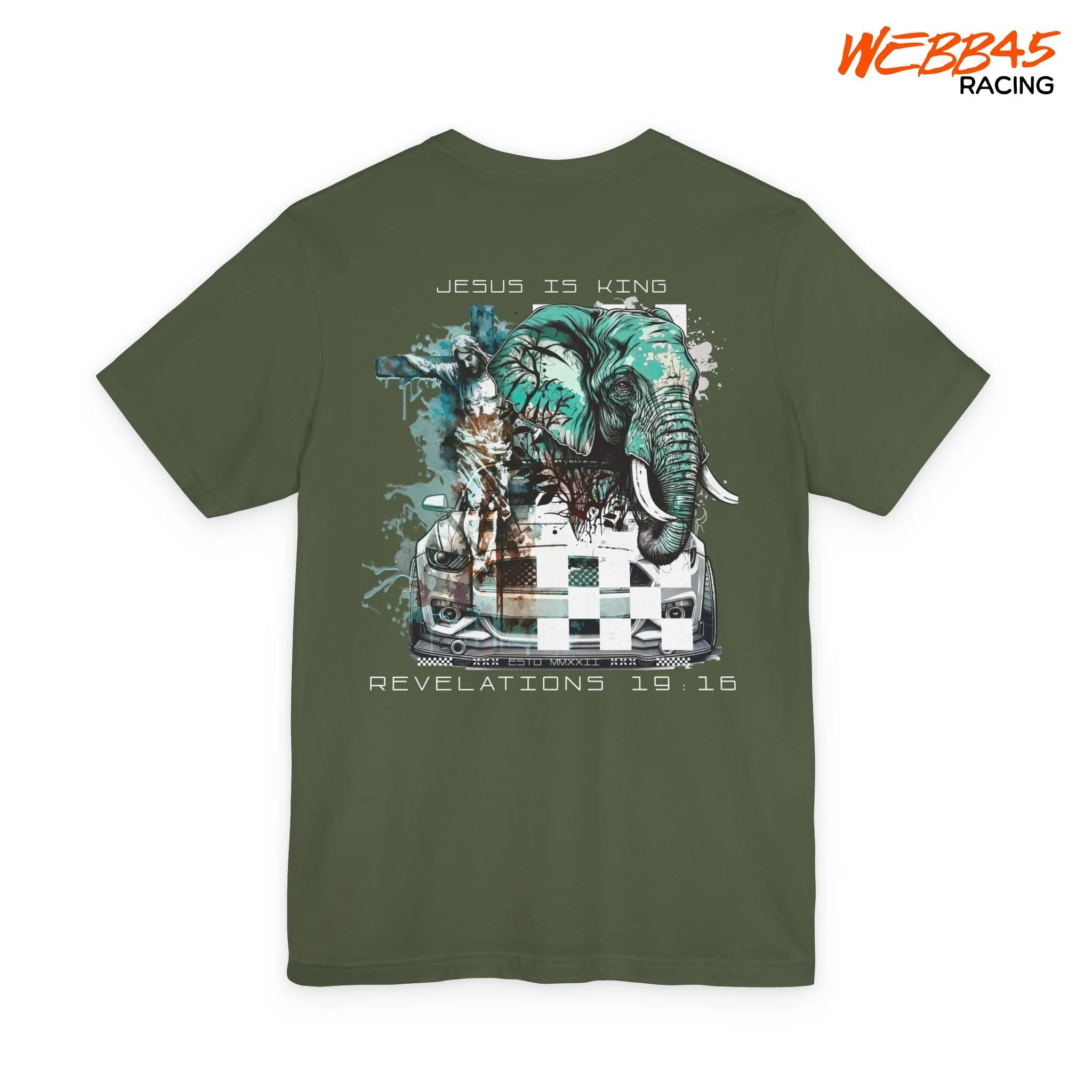 Jesus Is King, Christian Drift Culture, Mustang T-Shirt, Faith & Motorsport Streetwear, South African Inspired Drift Tshirt, Jason Webb Drift Shirt