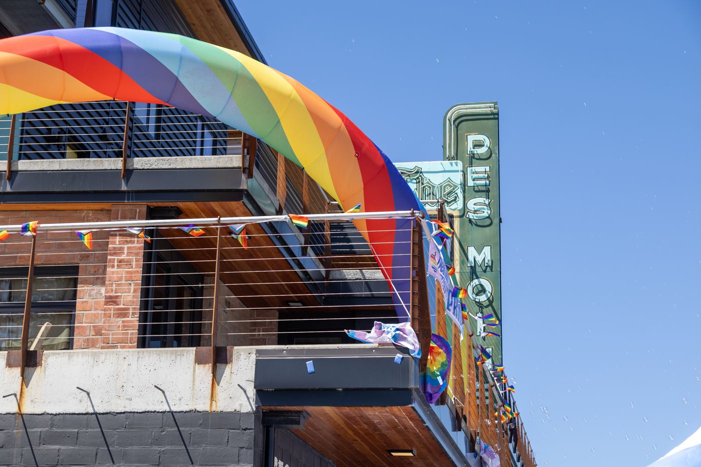 The Des Moines Theater during PrideFest