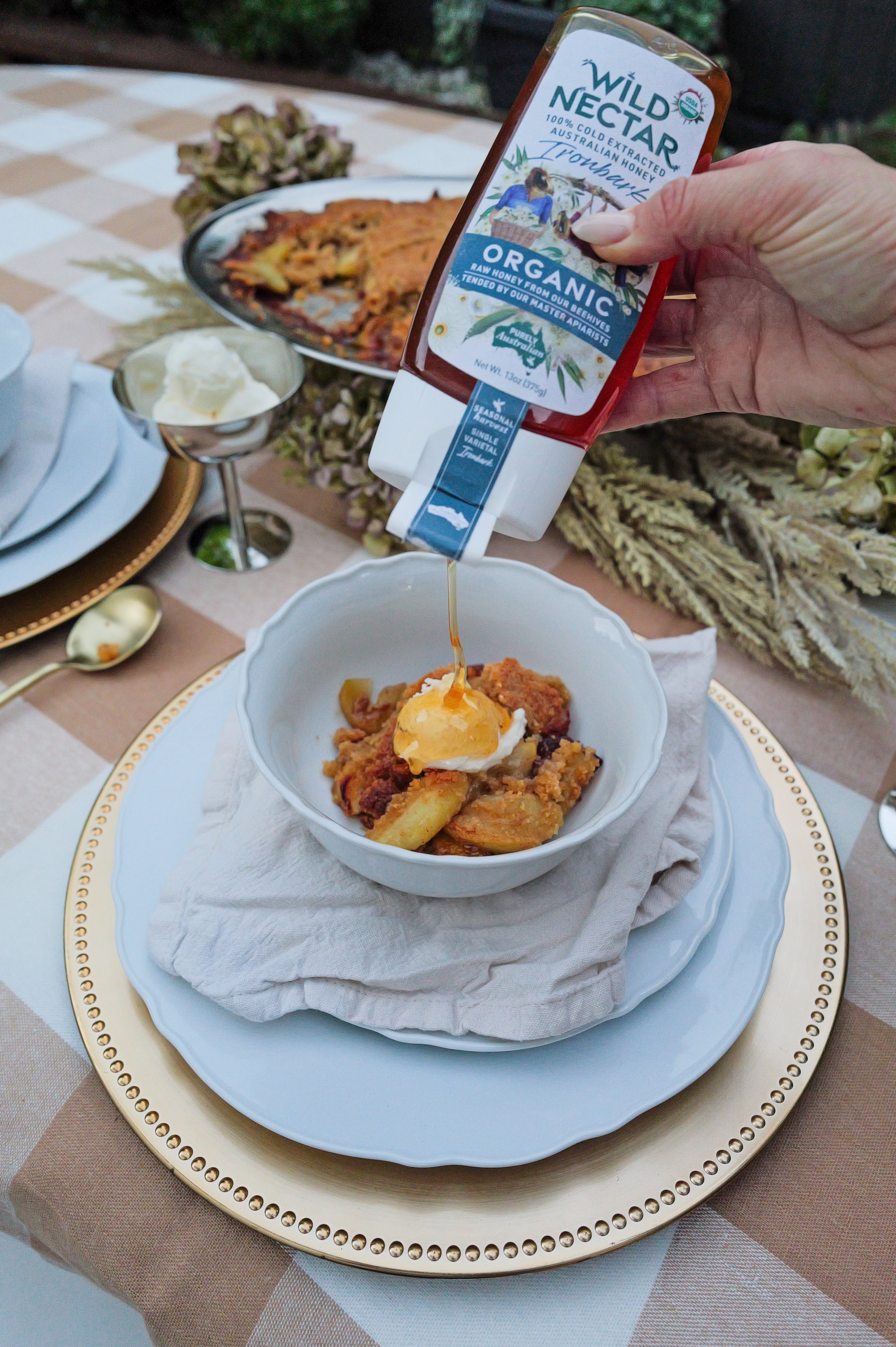 Apple &amp; Honey Cobbler