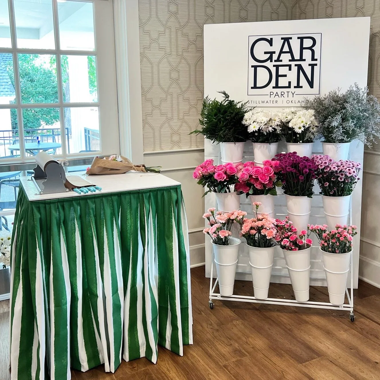 Imagine this: your guests laughing, their hands full of fresh blooms, creating their own mini bouquets 💐🤍 That&rsquo;s the magic of our Flower Bar. ✨ Perfect for showers, birthdays, or any celebration that deserves a little extra floral fun.

We br