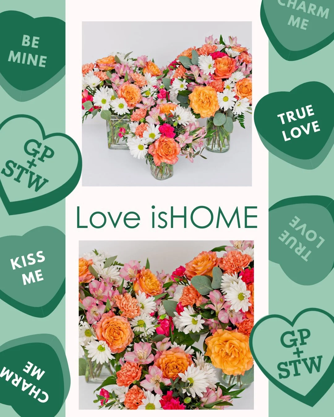 Warm, familiar, and deeply personal 🧡🤍

Love is HOME features orange-pink garden roses and soft pink blooms &mdash; a celebration of comfort, roots, and belonging. 

Available in three sizes, it&rsquo;s a floral &ldquo;Forever&rdquo; &mdash; a remi