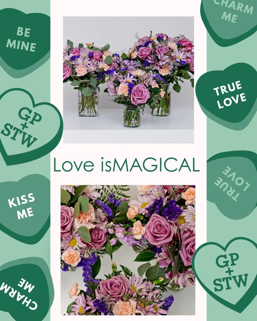 A little mysterious, entirely enchanting. 💜🔮

Featuring rich purples and soft lavenders, Love is MAGICAL captures a romance that feels otherworldly &mdash; the kind that surprises you, again and again. 

Available in Sweet 🍬, Classic 🌸, or Luxe ✨