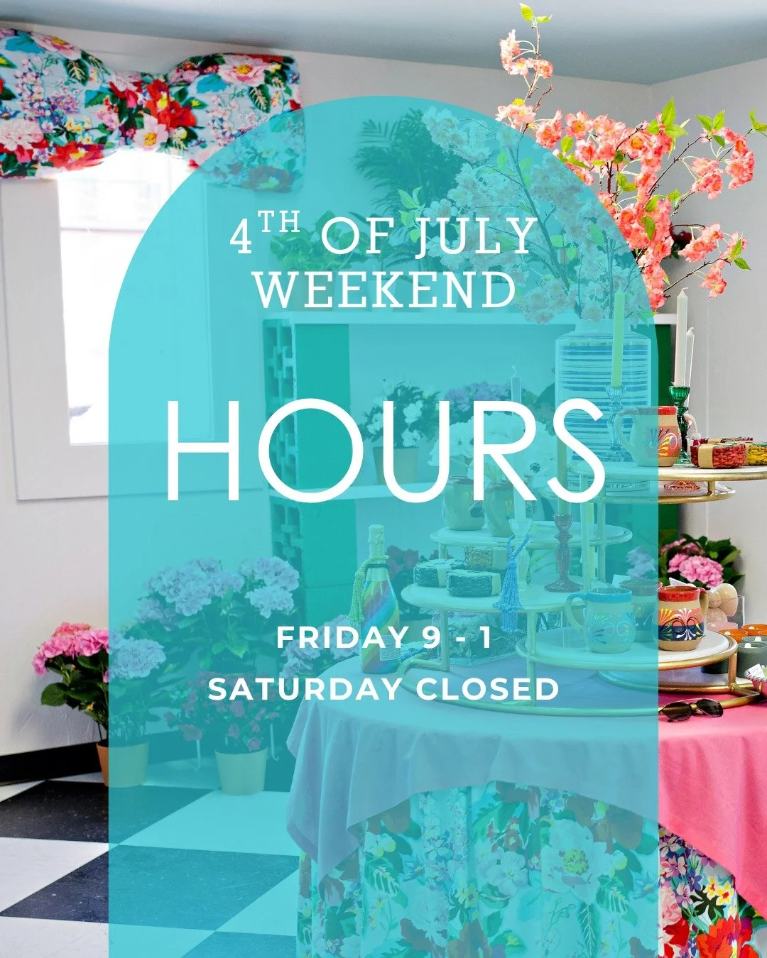 Need flowers before the holiday? Come see us today until 1 PM! 🌸 

We'll be closed for the remainder of the 4th of July weekend and will reopen on Monday, July 6.

Stop by and grab something beautiful before we head off for the holiday! ❤️🤍💙