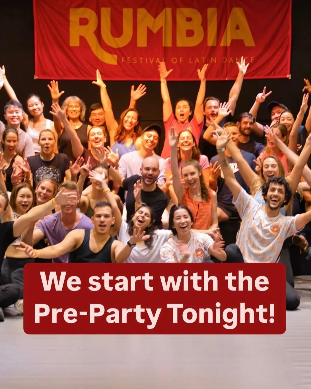 RUMBIA STARTS TONIGHT 🥳🔥🤩 
Join us for the Pre-Party from 7.00pm.

Doors &amp; Bar Open 7pm
Bachata Class with Arturo &amp; Connie 7.30pm
Salsa Class with Hakim &amp; Arlette 7.30pm
Salsa &amp; Bachata Social (2:2 Ratio) 8.30pm DJ Pabb

Arrow on S