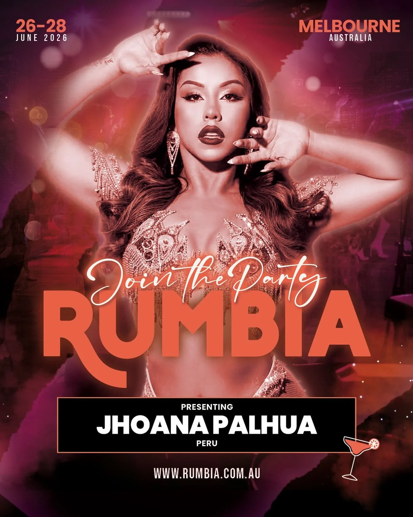 ARTIST ANNOUNCEMENT 2026 💥 
JHOANA PALHUA - PERU  @jhoanapalhua_official 

She&rsquo;s back for another Rumbia! We are very excited to welcome back Jhoana Palhua to Rumbia in 2026! Bringing all her fire and power to the stage and the social floor. 
