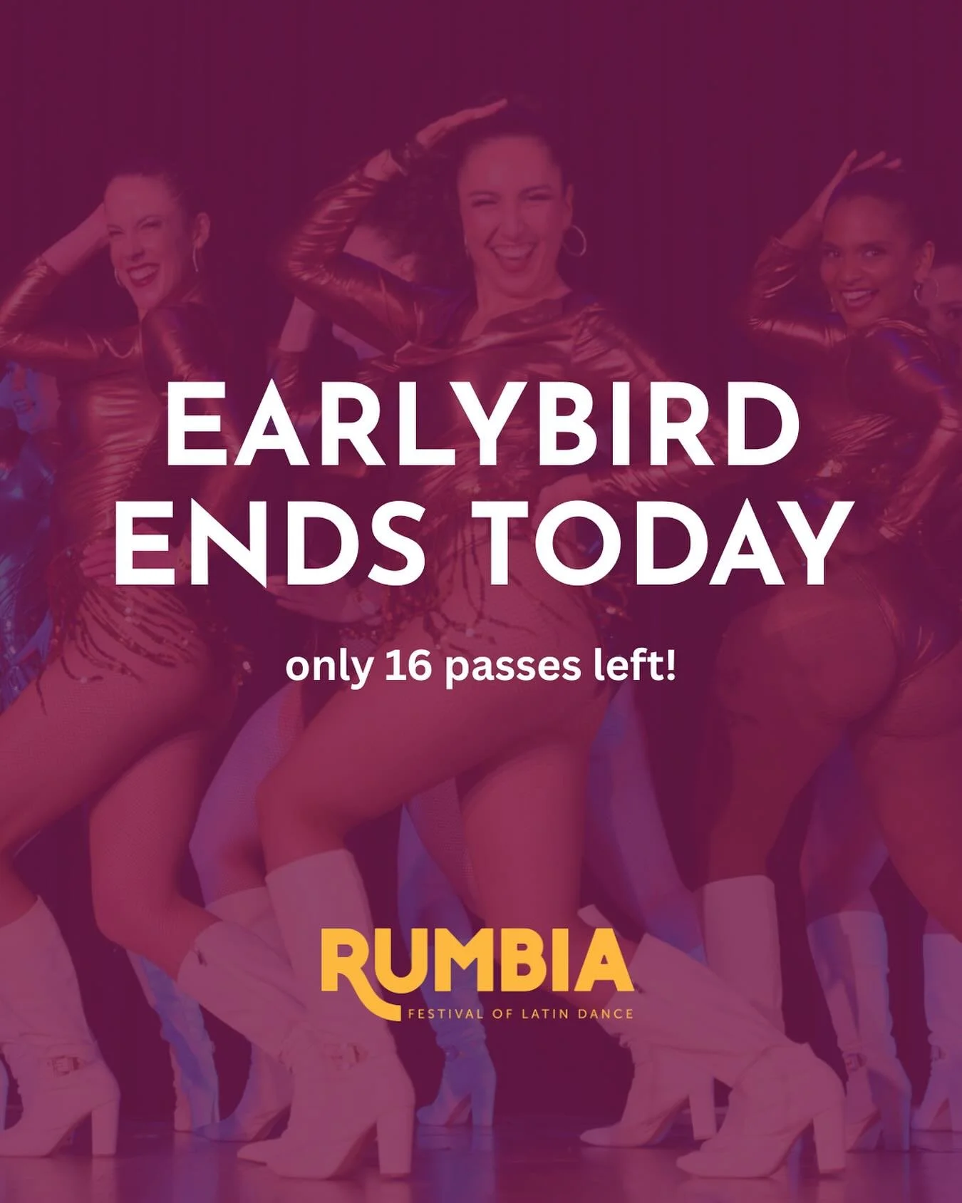 Rumbia Earlybird Passes end today! Only 16 tickets remaining 🎉 Grab yours today on our website!

Join the Party!
June 26-28, 2026
Melbourne, Australia