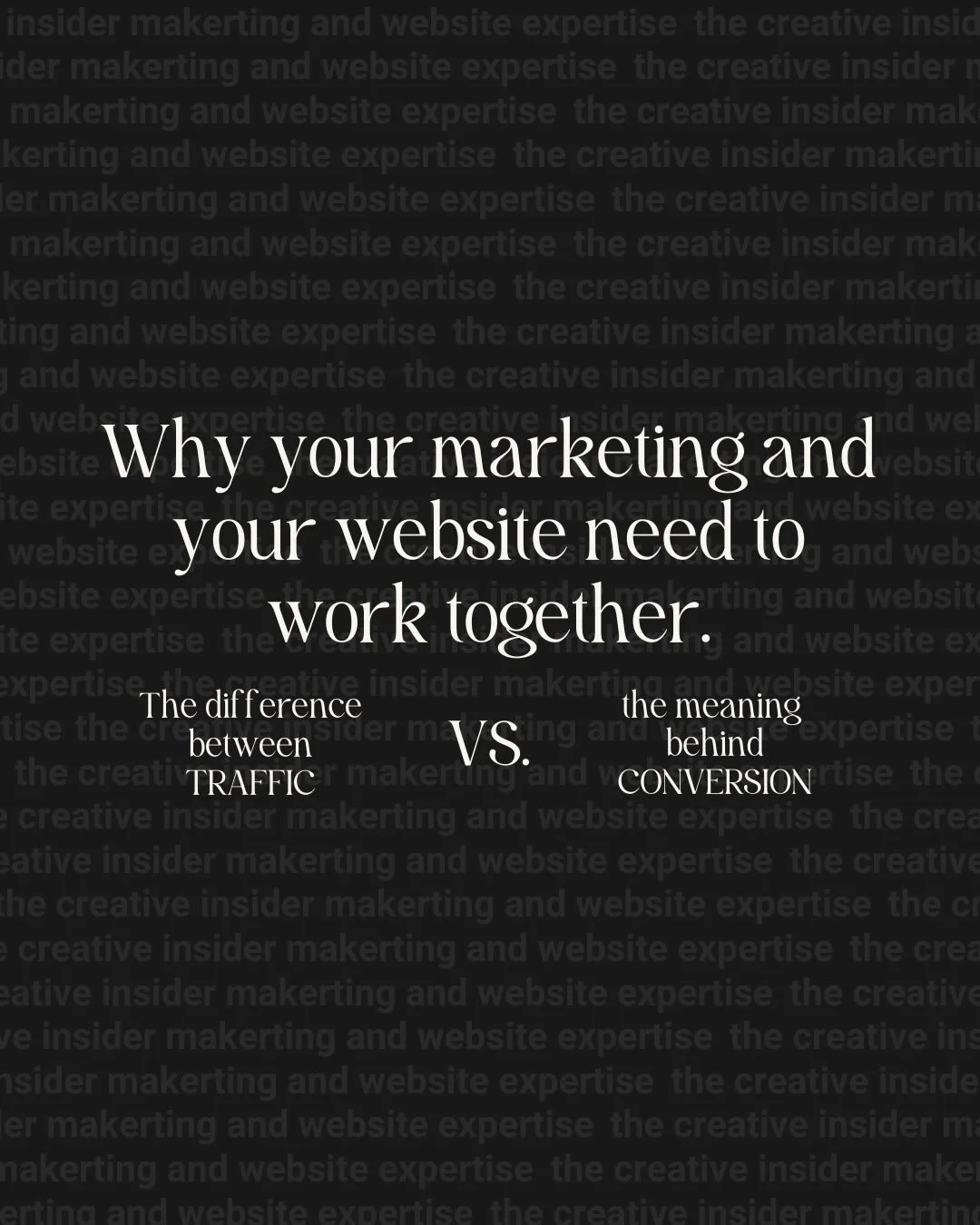 Your marketing strategy brings the traffic&hellip; but your website is what turns that traffic into actual clients, customers, and bookings.

A strong digital presence needs both: ✨ a marketing plan that drives people to your site ✨ a website designe