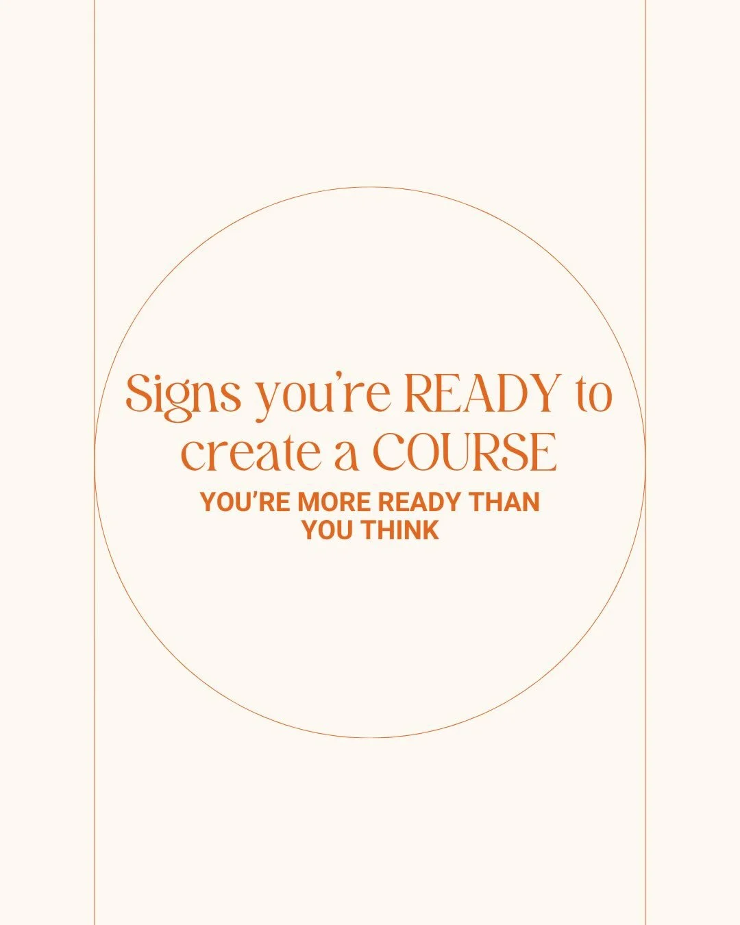 You don&rsquo;t wake up one day suddenly ready to create an online course 🥱
 Most of the time, the signs show up quietly first.
In the questions people ask you. In the advice you repeat without thinking.
 In the feeling that your knowledge could wor