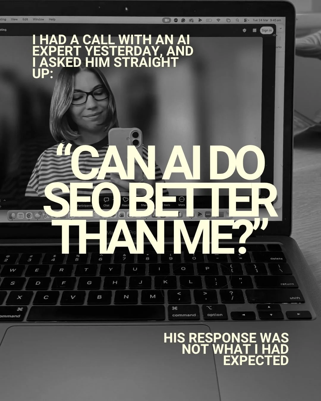 Going into this meeting I was honestly a bit nervous about what I was going to hear. 

But now&hellip;?

I think there&rsquo;s a misconception that AI is replacing SEO.
But what it&rsquo;s actually doing is raising the standard 🤏

Because when every