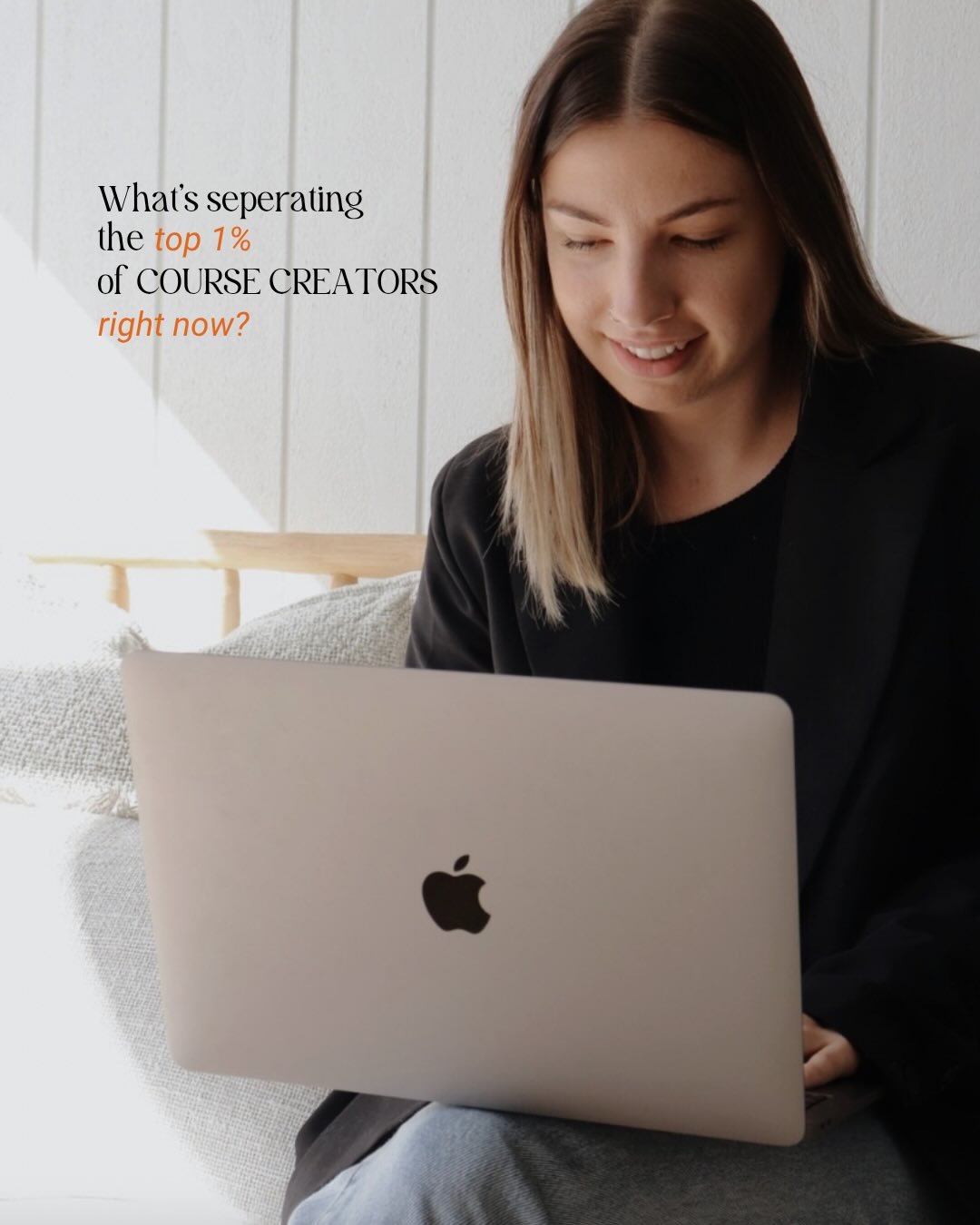 Most people think the top 1% of course creators are winning because their content is better.

But the real difference?
 The strategy behind how everything is built.

From how the offer is positioned, to how the funnel works, to the experience someone