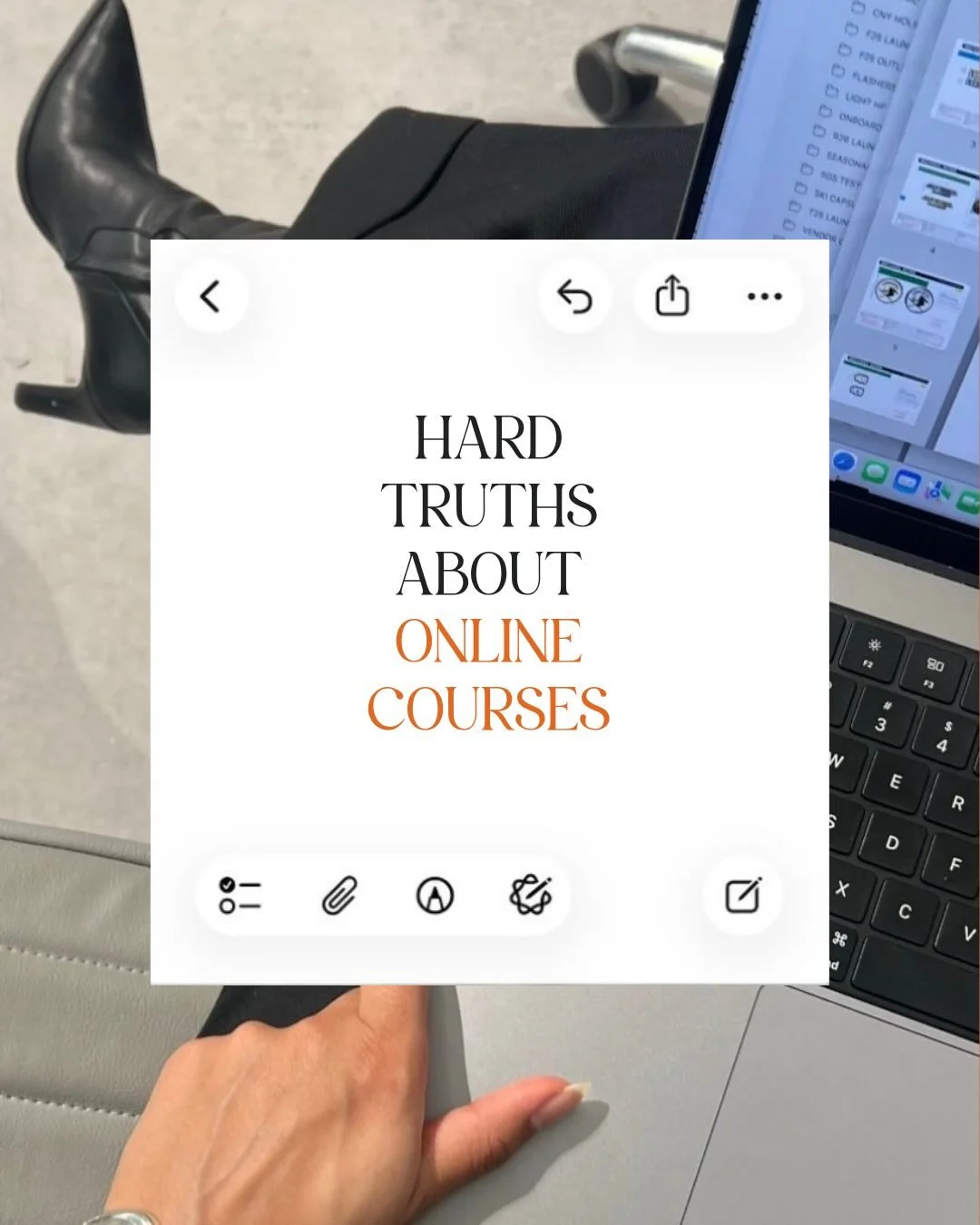Everyone talks about creating a course like it&rsquo;s just about the content, but that&rsquo;s RARELY the reason they work 🙂&zwj;↕️

The reality is, most courses don&rsquo;t struggle because they&rsquo;re &ldquo;not good enough&rdquo;. They struggl