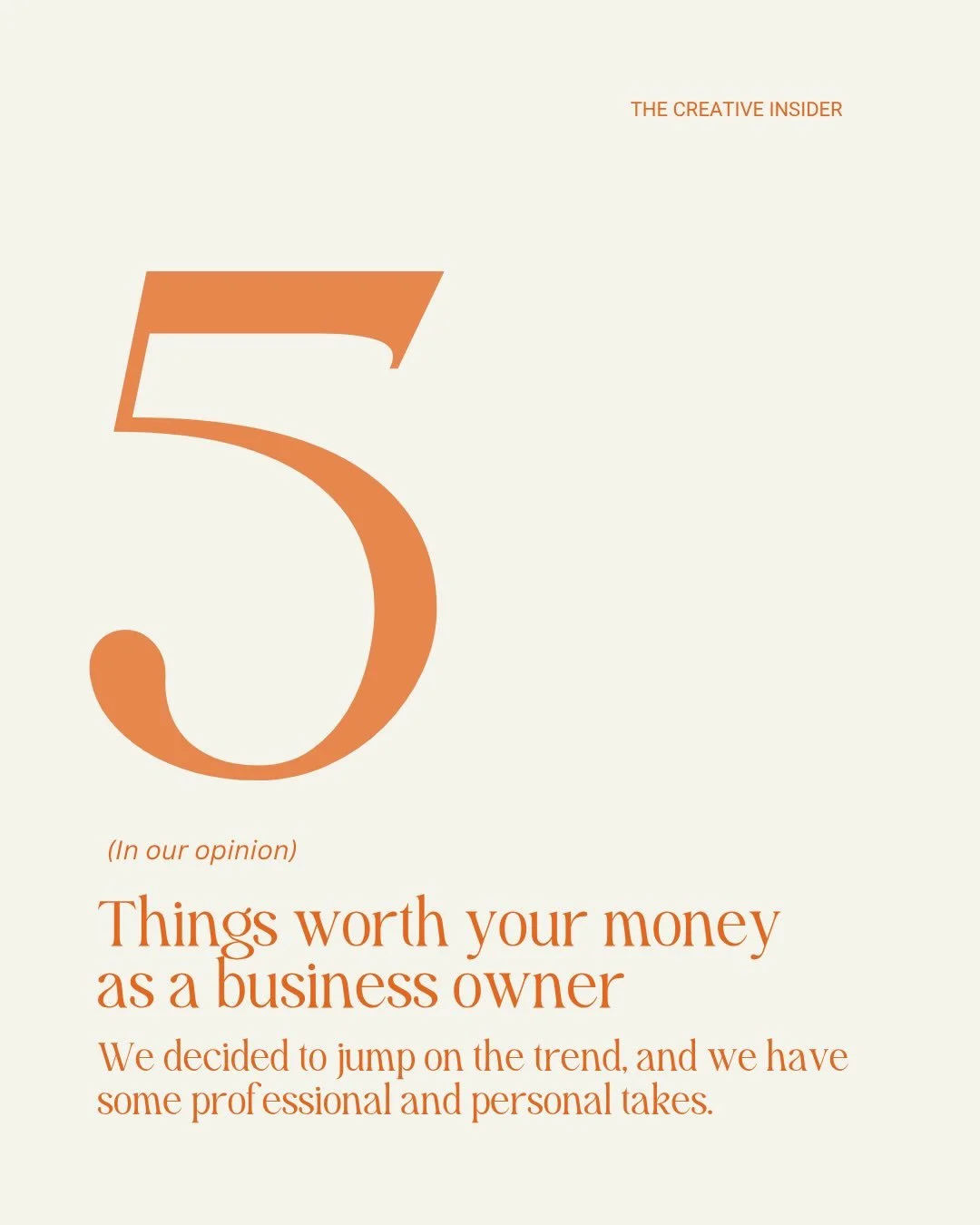 There are plenty of things you could spend money on in business. These are the things I think are actually worth it 👀

A website built to grow and convert. SEO before throwing money at ads. Systems that give you your time back. Strategy before more 