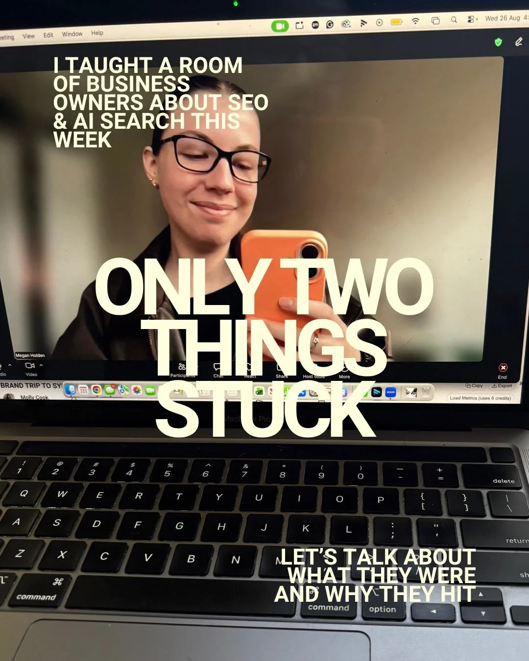 This week I had the opportunity to speak to a room full of business owners about SEO and AI search @wollongongwomen 

We covered everything from search behaviour to content strategy, but at the end of the session we asked everyone one simple question