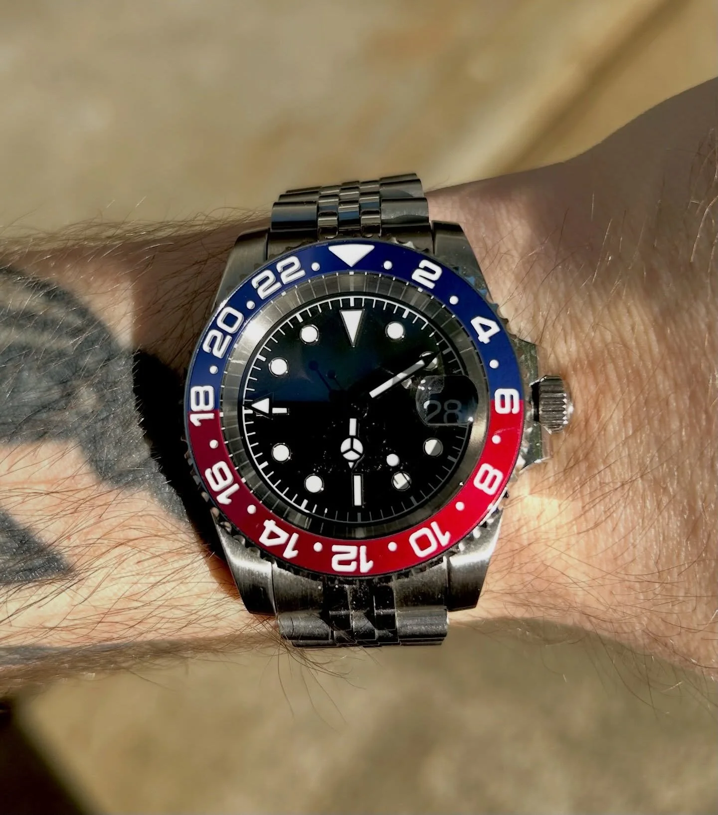 Scarlett Bluejay GMT #stsautomatic #watch #greatday #weatherproof