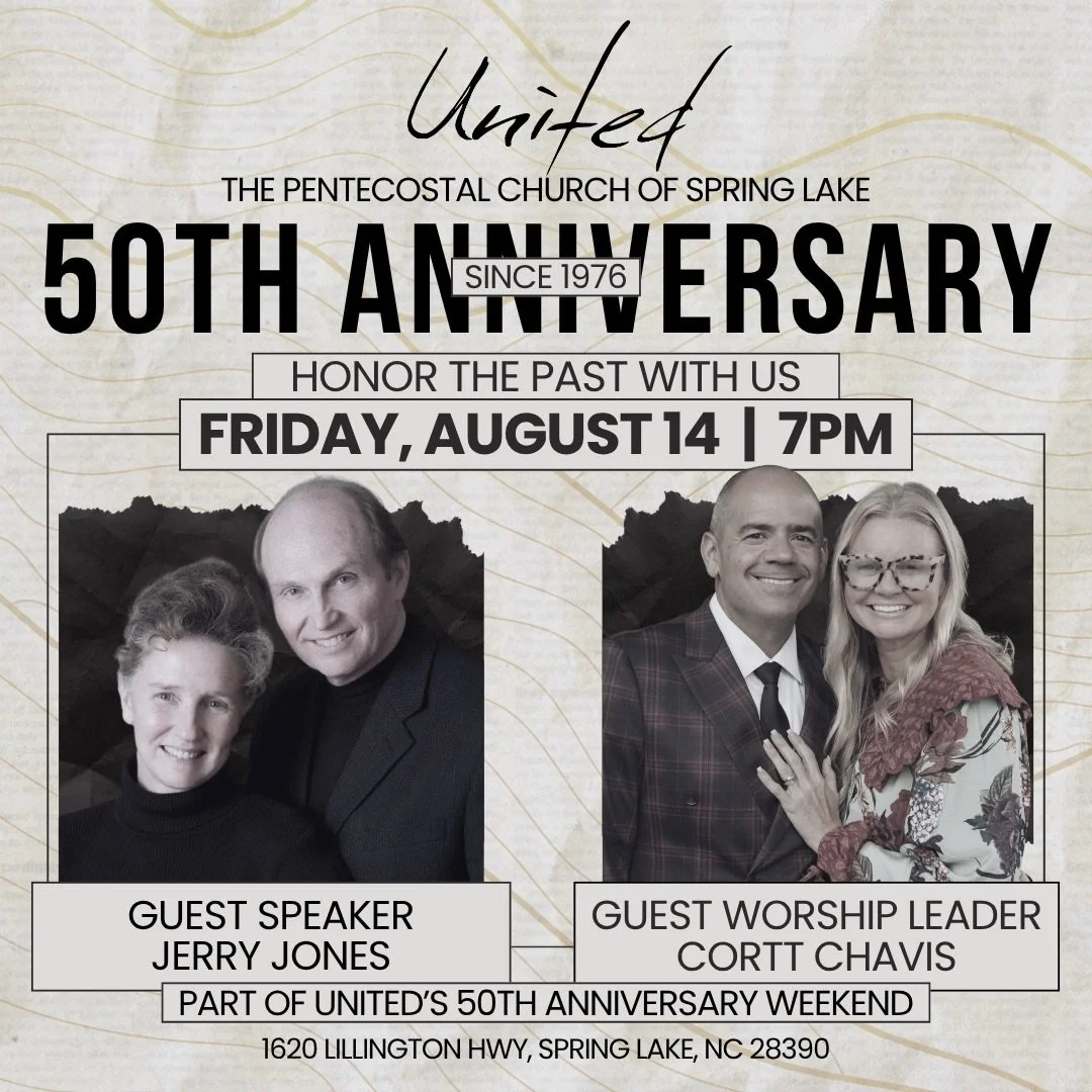 🎉 50 YEARS OF FAITH. 50 YEARS OF LEGACY. 50 YEARS OF GOD&rsquo;S FAITHFULNESS! 🙌

For five decades, God has been writing an incredible story at United, and we&rsquo;re coming together to HONOR THE PAST, CELEBRATE THE PRESENT, and step with faith in