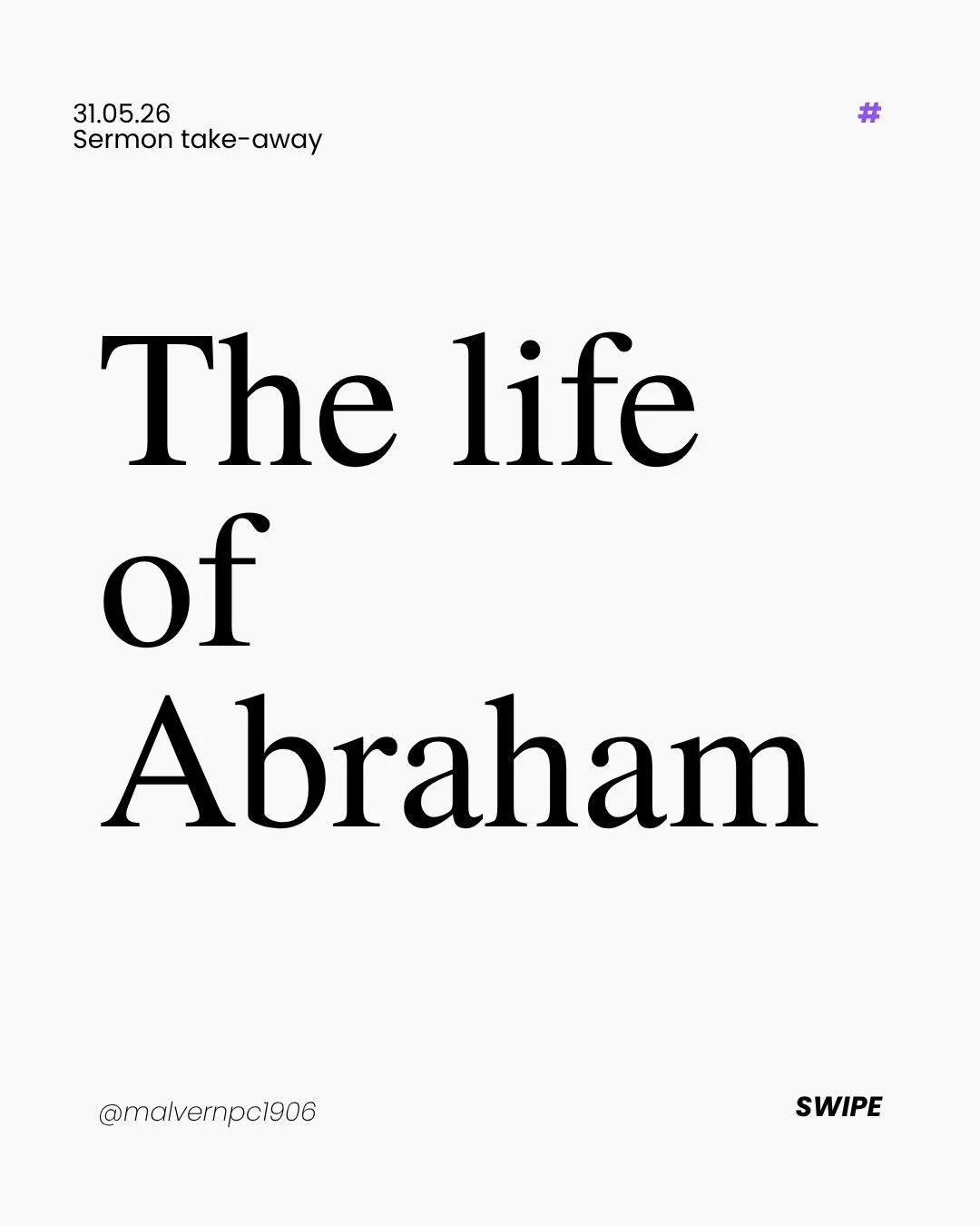 Don&rsquo;t go back to the land of slavery. 

The comfort it promises is here today and gone tomorrow. No, hold out. Wait for the eternal comfort that will come through Abraham&rsquo;s seed.&rdquo;

Abraham&rsquo;s story is our story. God helps us le