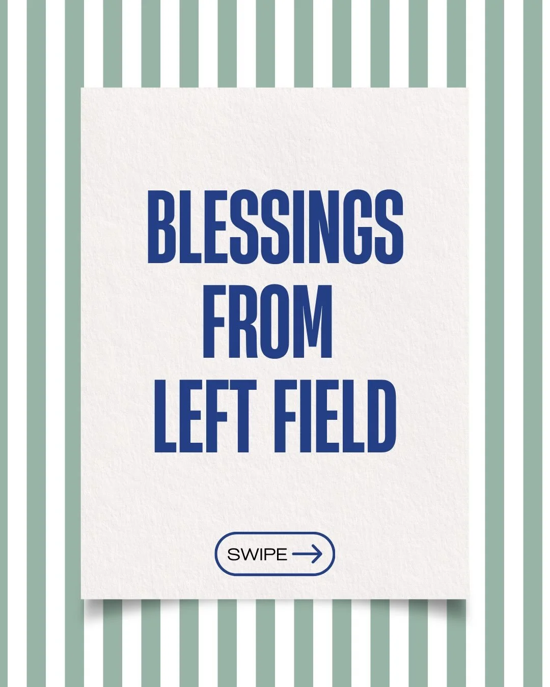 Blessings come from left field. 🌱

That&rsquo;s what we see when the gospel goes out.
It reaches unlikely people.
It receives mixed responses.
And it produces unexpected fruit.

Don&rsquo;t lose heart when the results look different from what you ho