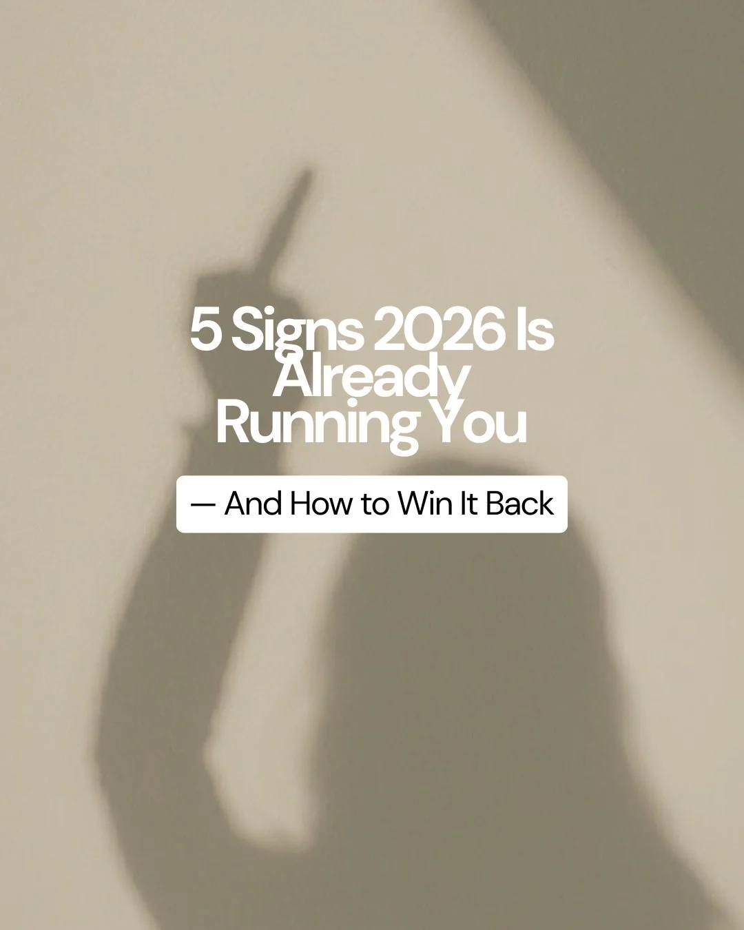 1️⃣ You&rsquo;re busy &mdash; but not intentional.
Movement isn&rsquo;t momentum without direction.
Without strategy &mdash; and protected time to execute it &mdash; results stall.
2️⃣ Your goals sound bigger, but your diary looks the same.
If nothin