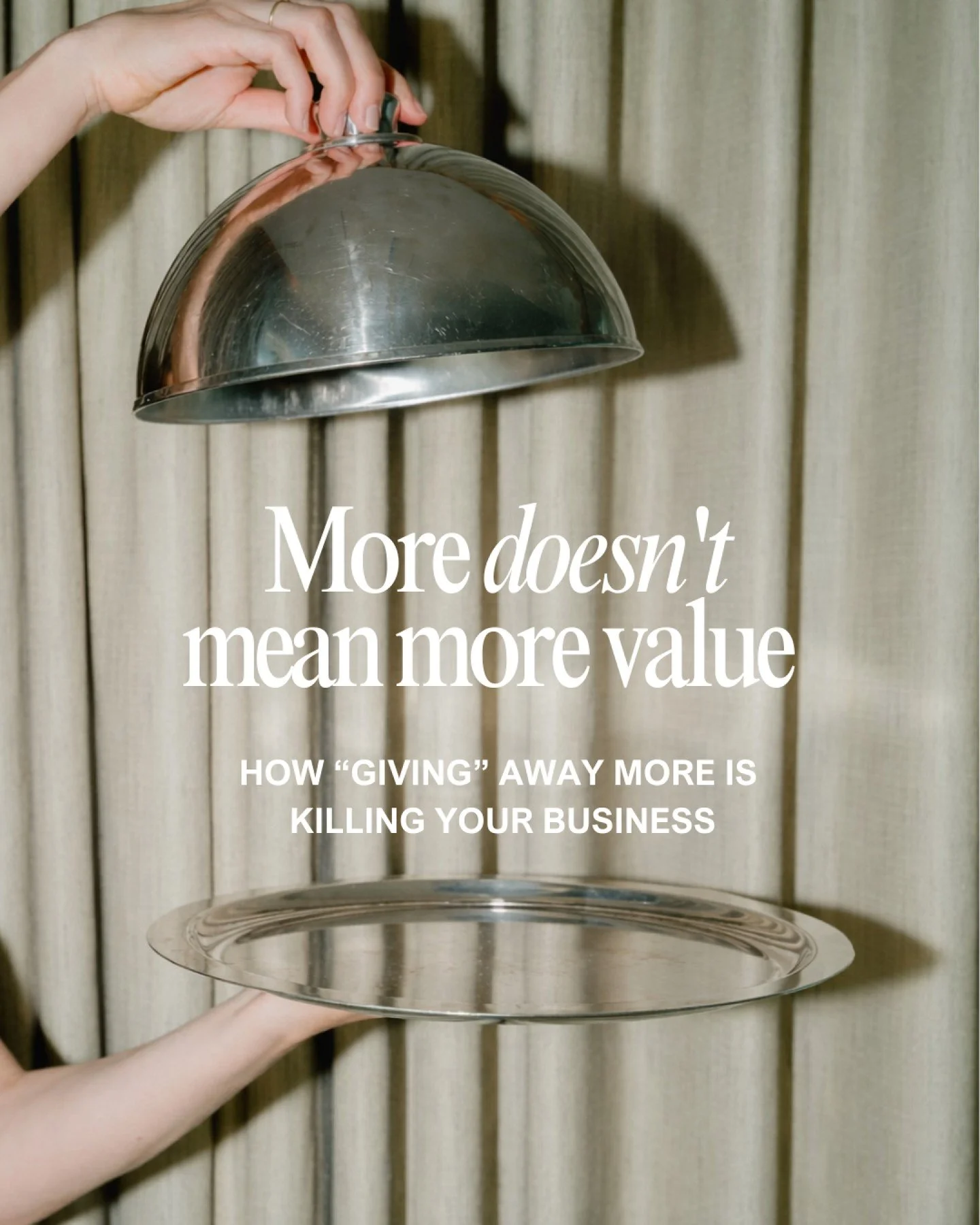 More posts.
More overloaded offers &amp; Packages
More discounts (just because)
More team bonuses.
More "availability"

More extras to make it feel "worth it"

Let me say this clearly (and with love):
If you&rsquo;re constantly ad