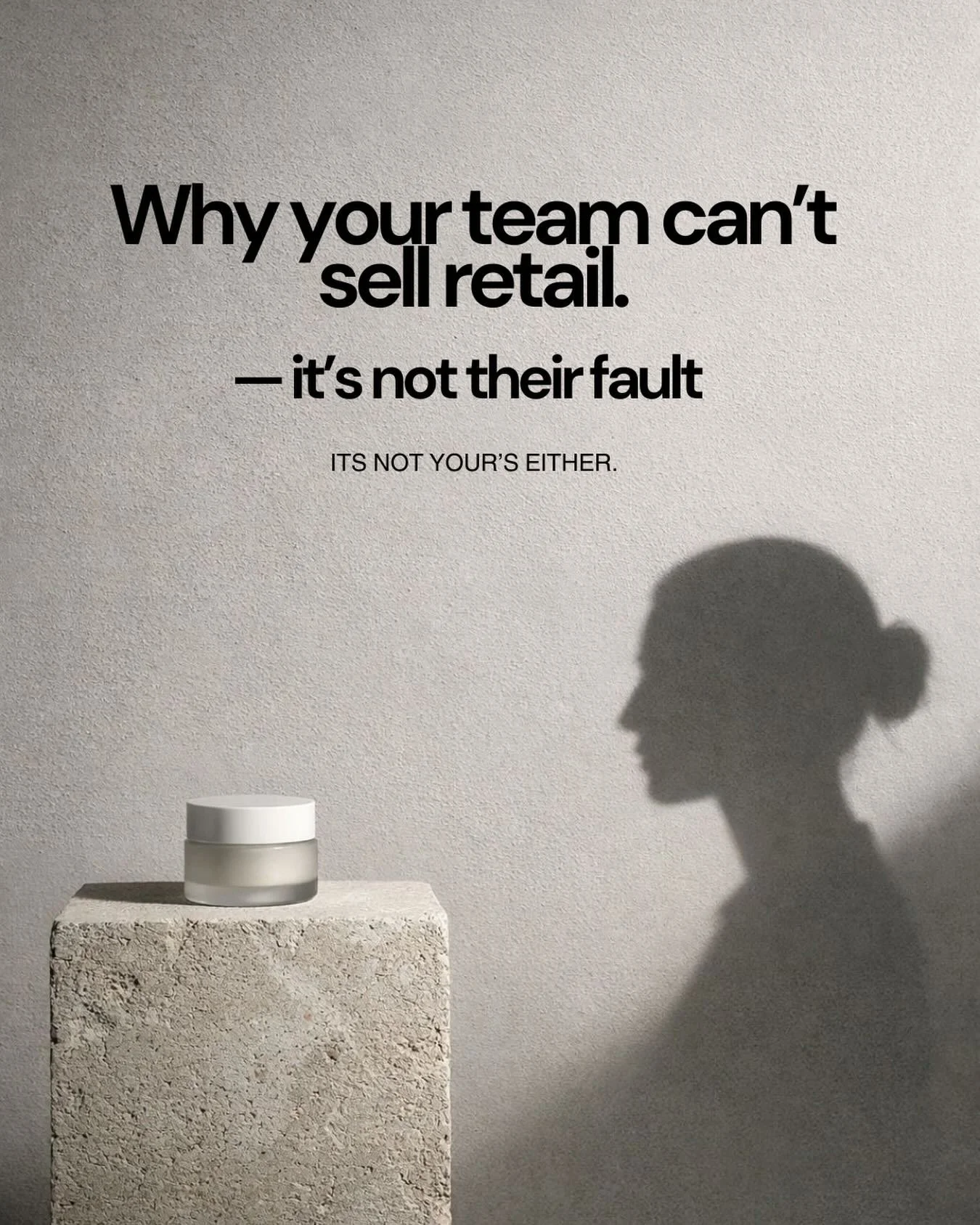 Let me say this clearly, because I&rsquo;ve sat with enough salon &amp; wellbeing owners and stylists to know this pattern runs deep.

📣Your team isn&rsquo;t lazy. They&rsquo;re not bad at sales. 
They&rsquo;re not the wrong people.

THEY&rsquo;RE B