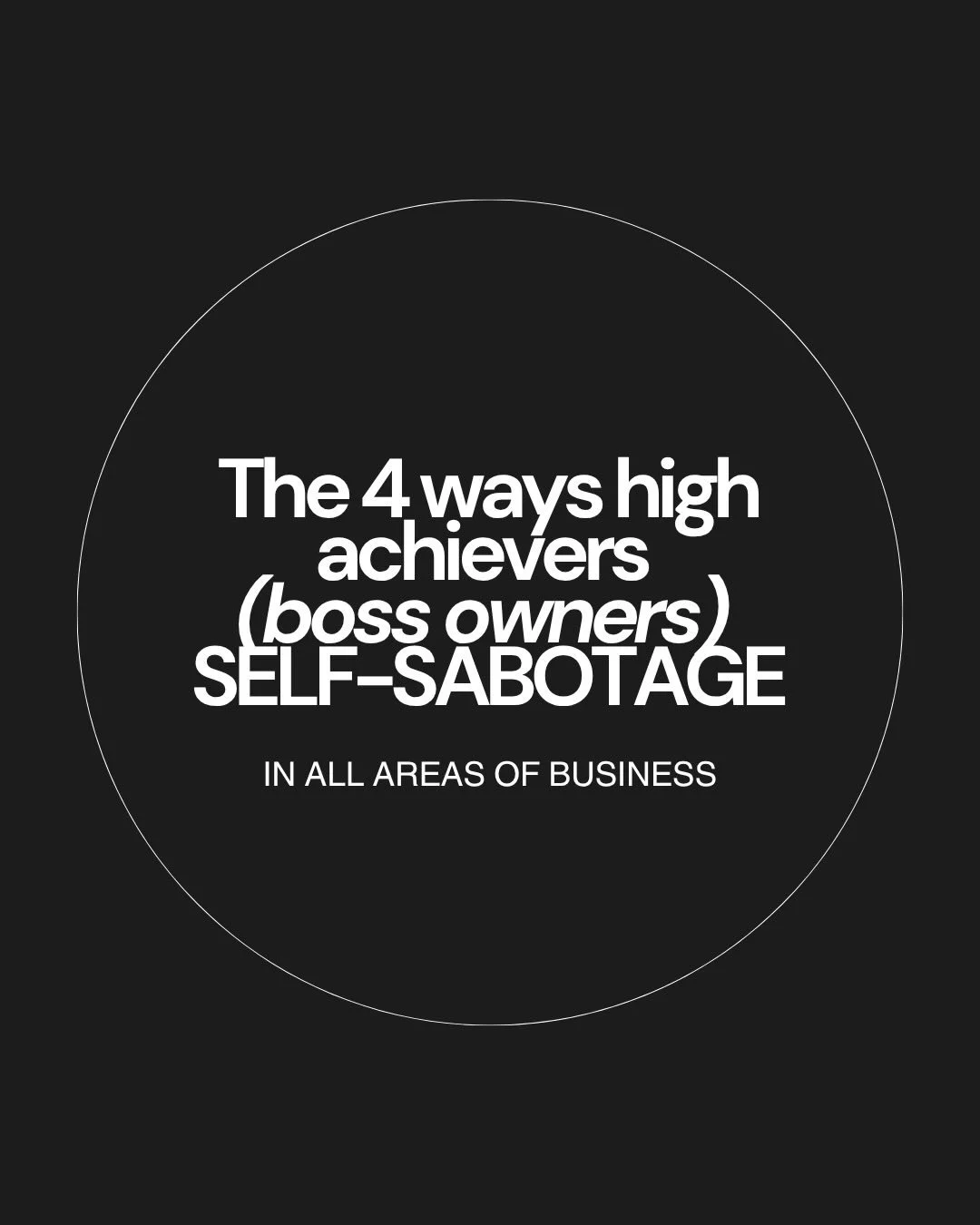 Most people think their biggest challenge is strategy.

More clients.
Better marketing.
A stronger team.
More sales.

But (can I let you in on a little secret) what if the thing slowing your growth isn&rsquo;t your business at all?

What if it&rsquo;