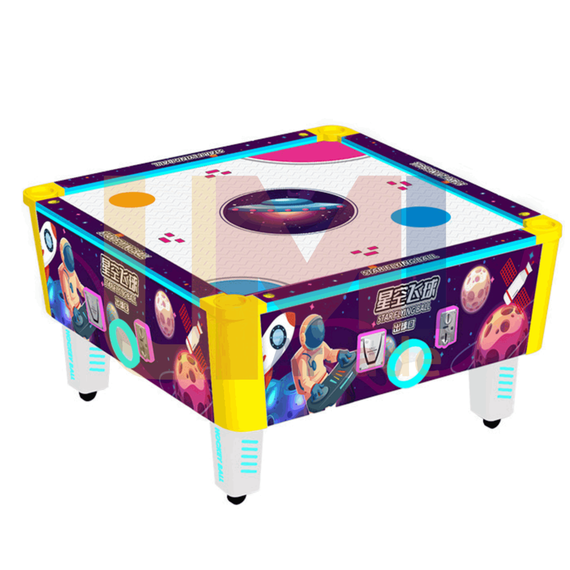 4-person air hockey table machine